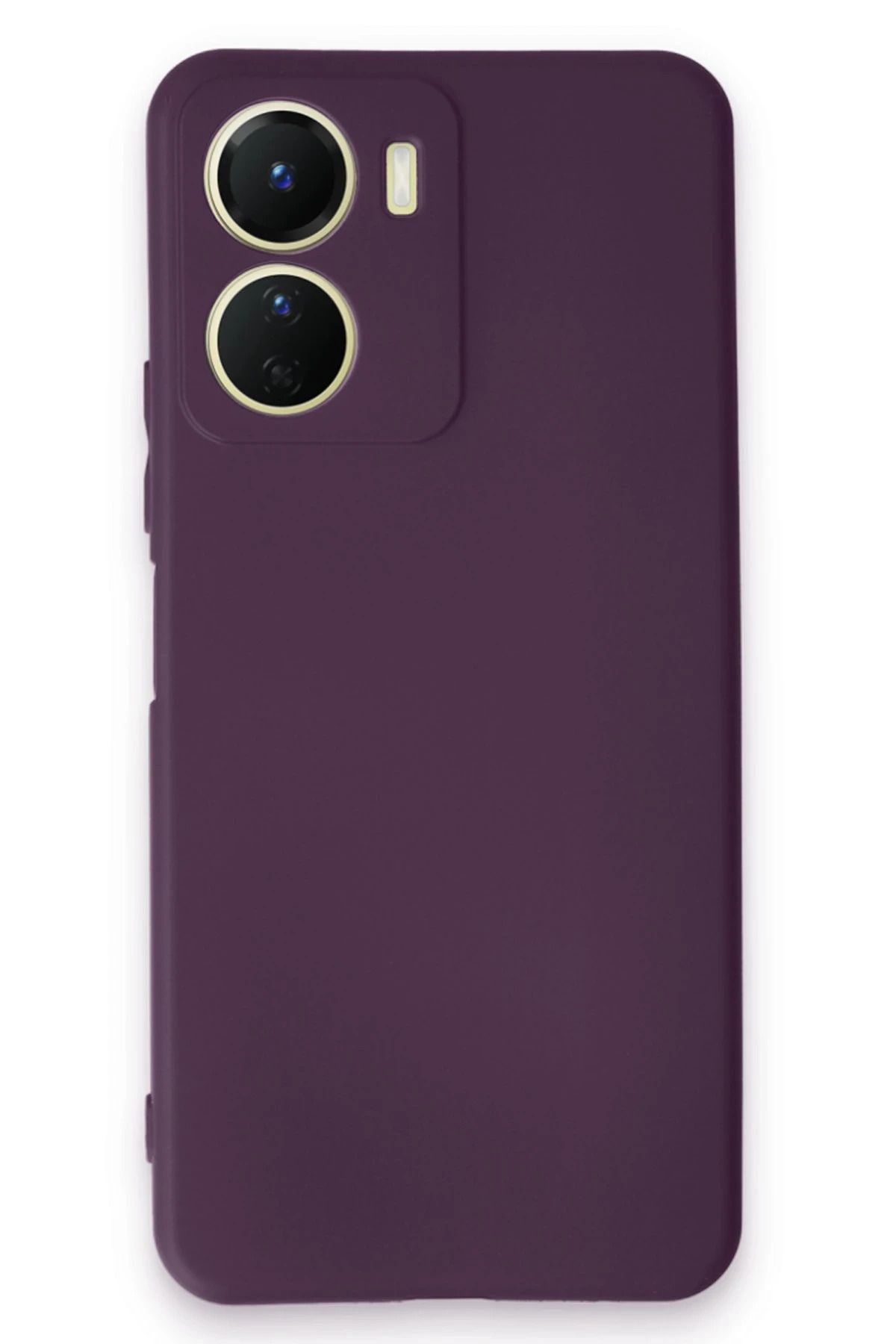 NewFace Vivo Y16 Kılıf First Silikon - Mor JOJUA