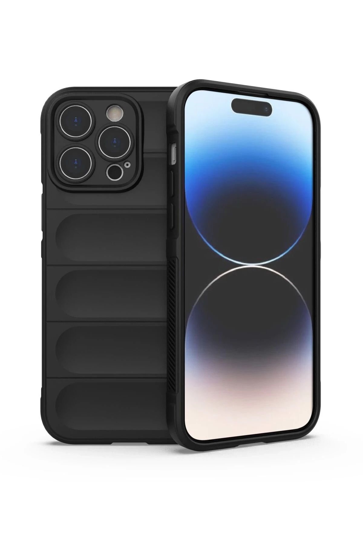 NewFace iPhone 13 Pro Max Uyumlu  Kılıf Optimum Silikon - Siyah JOJUA