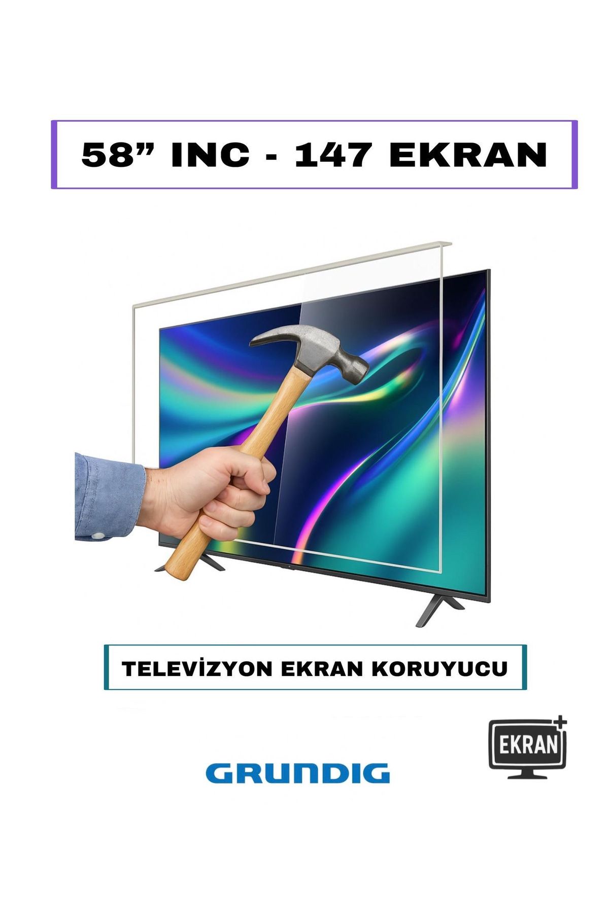 DKM Protect Grundig 58" Inç 147 Ekran Tv Ekran Koruyucu Tüm Modeller