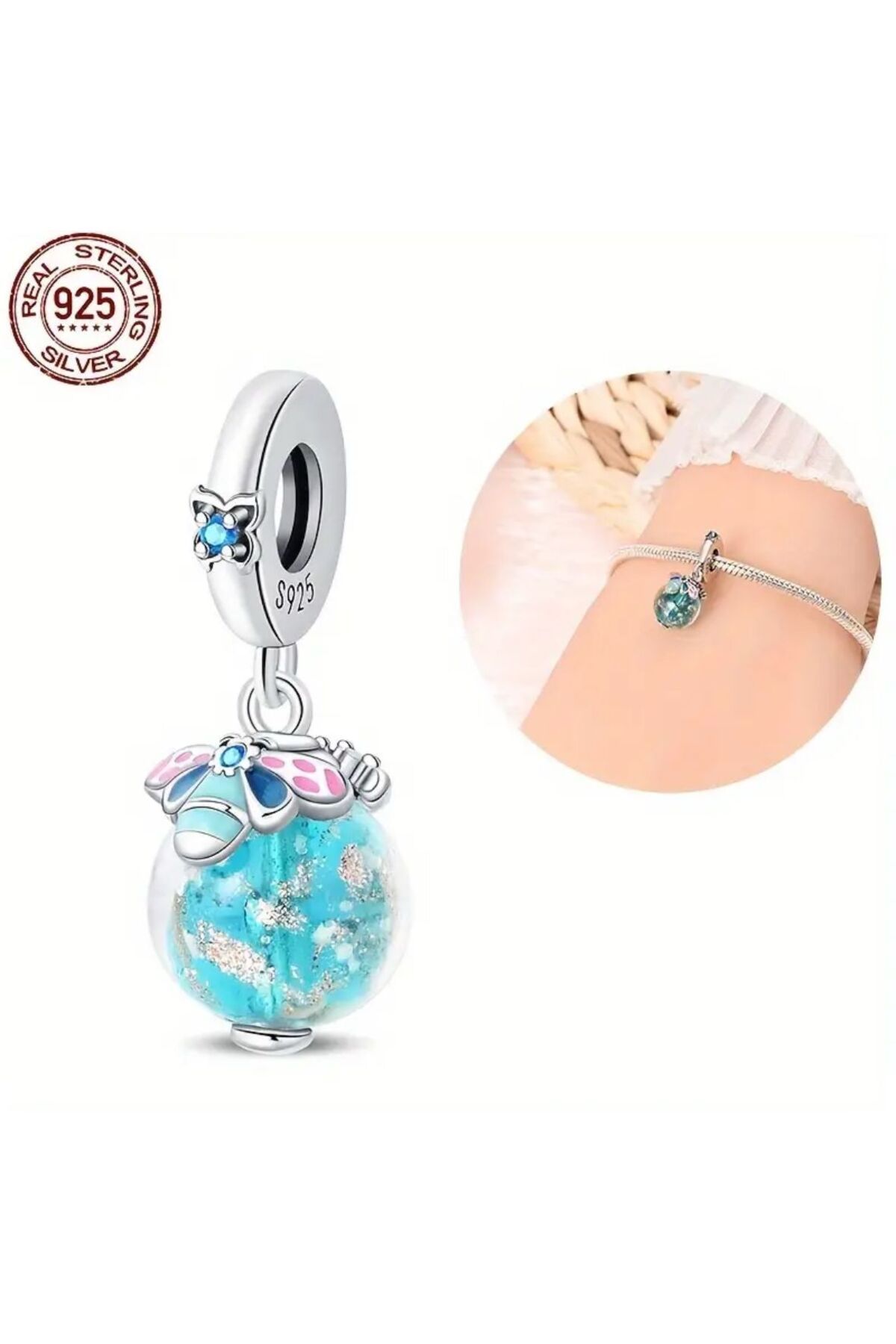 Tasarım CIELINE Orman Işıltısı Charm - 925 Ayar Gümüş