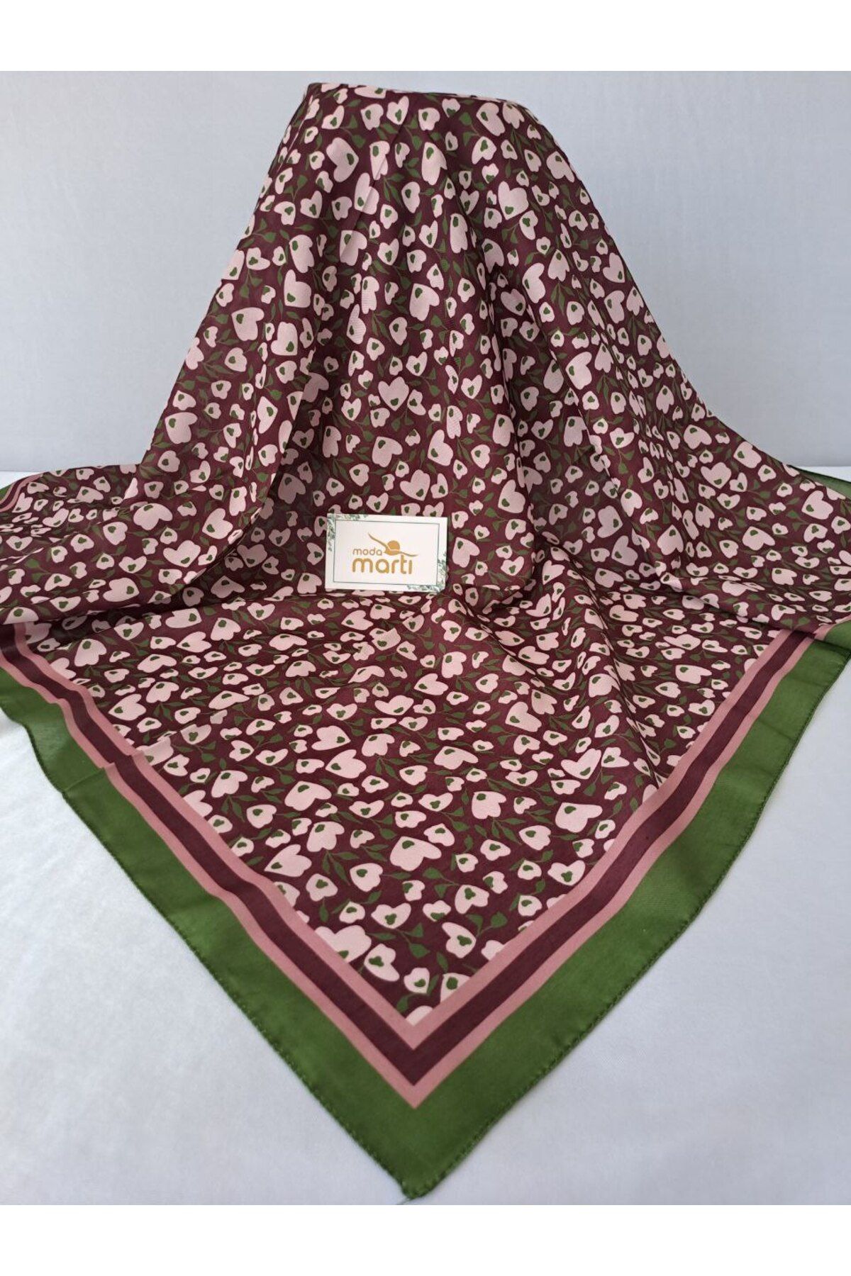 Modamartı KALP YONCA DESEN SOFT EŞARP 90*90