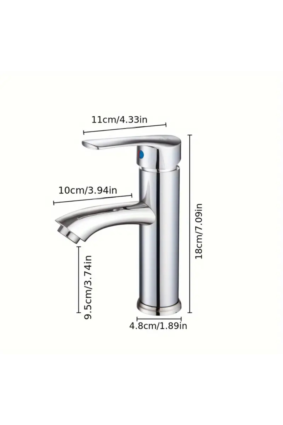 chinese-Low Price Chrome Sink Mixer with 60cm Hoses 2