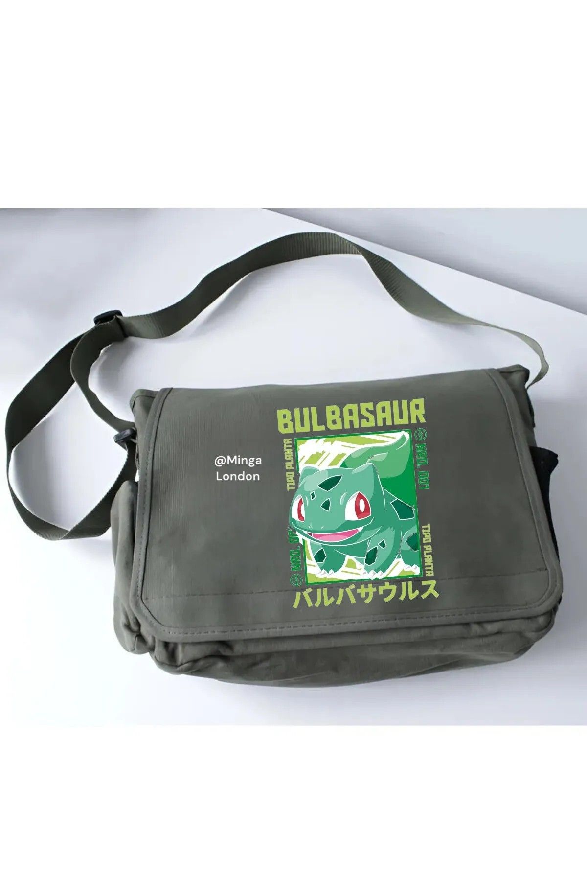 weywot Haki Pokemon Bulbasaur Okul, Kurs, Dershane Postacı Çantası