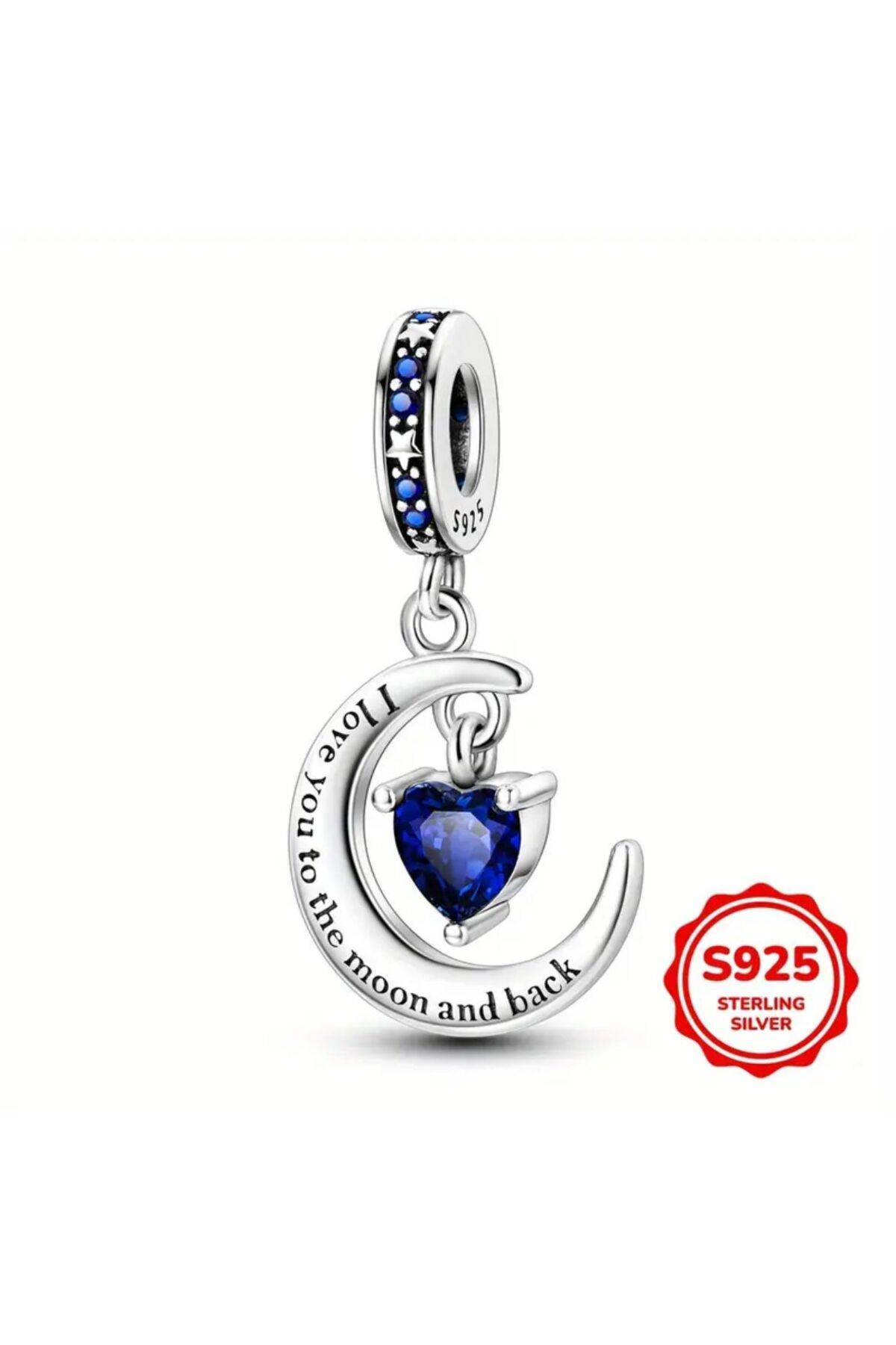 Tasarım CIELINE Hilal Ve Yıldız Charm -925 Ayar Gümüş