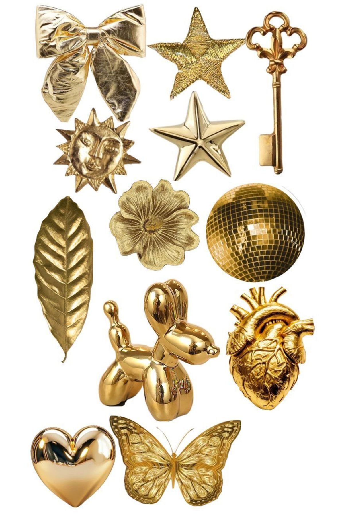 BK Design Popüler Gold Sticker Telefon Laptop Notebook Tablet Defter Matara Stiker Etiket ST1446