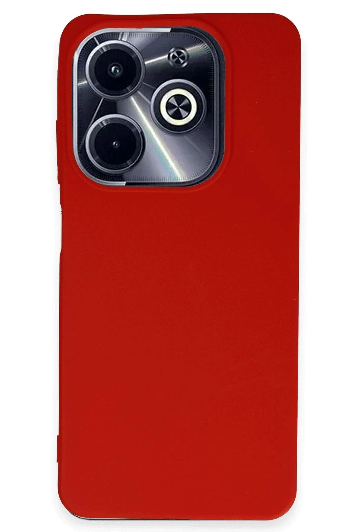 NewFace İnfinix Hot 40i Kılıf First Silikon - Kırmızı HNZRN