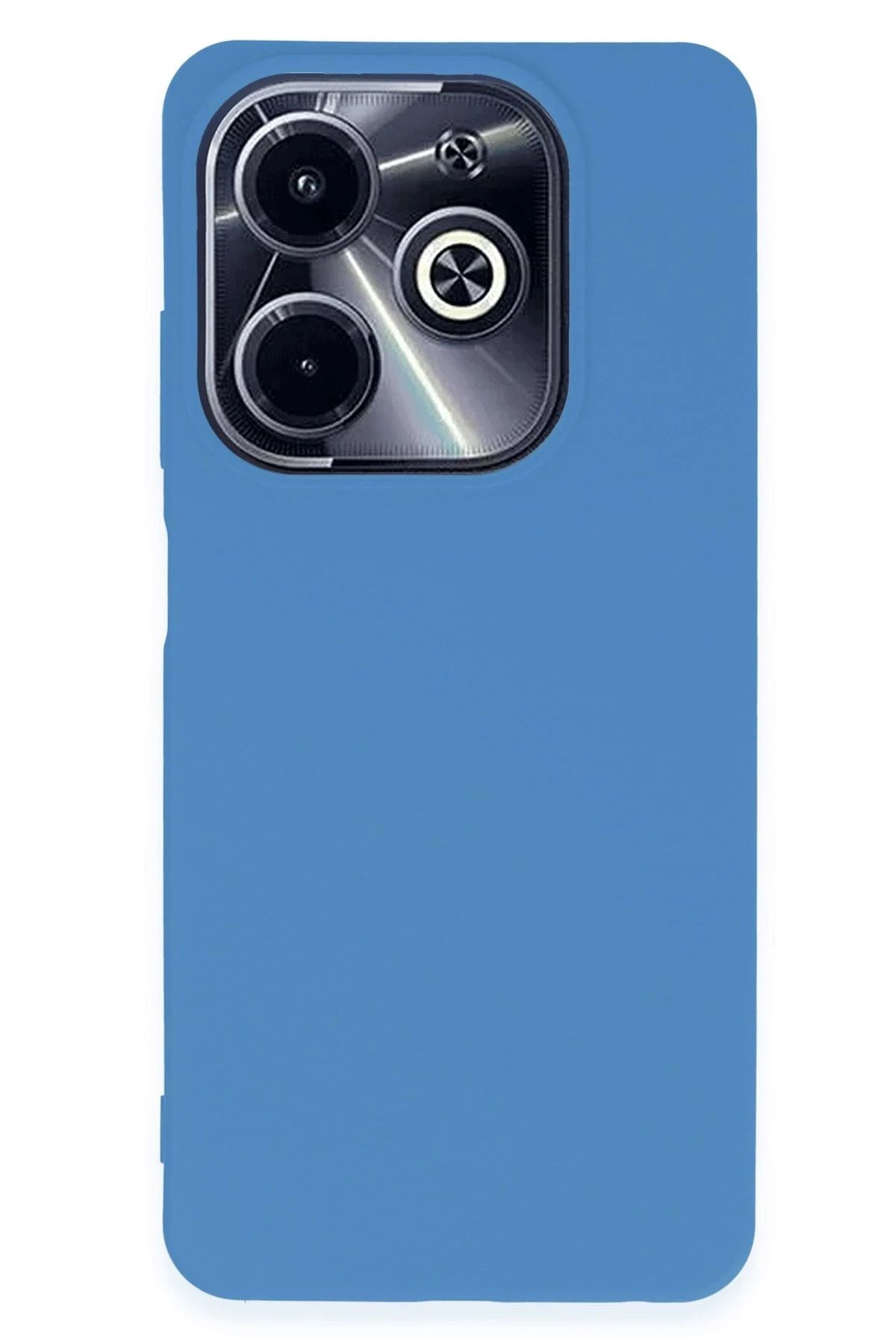 NewFace İnfinix Hot 40i Kılıf First Silikon - Mavi HNZRN
