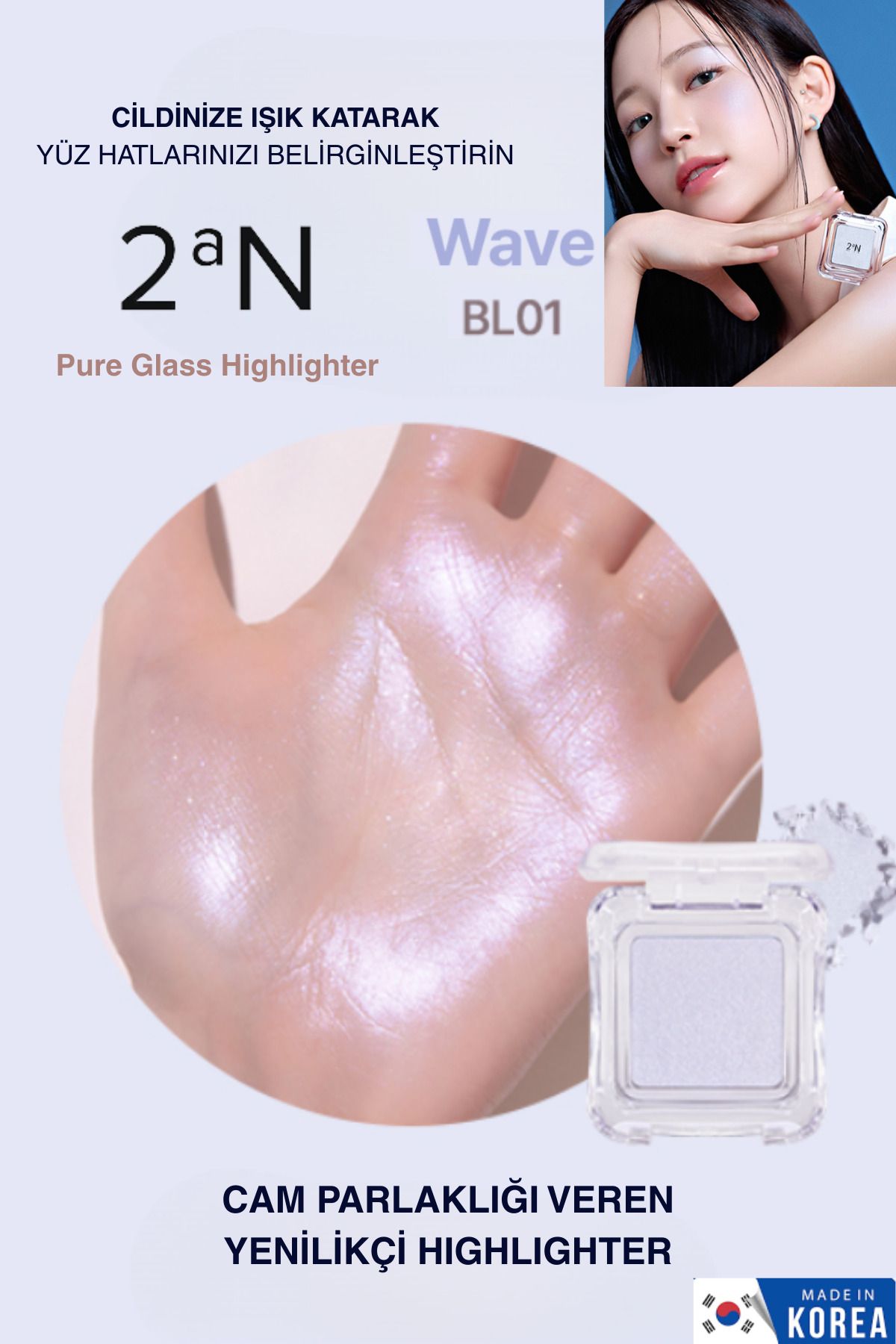 2aN Cam Parlaklığı Veren Yenilikçi Toz Highlighter (Aydınlatıcı)