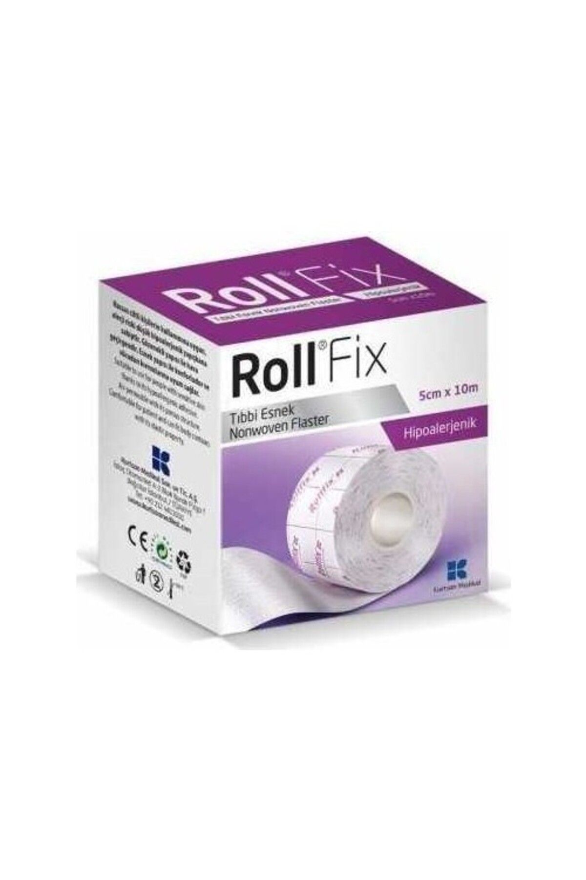 Roll Fıx Tıbbi Esnek Nonwoven Flaster 5cm X 10m