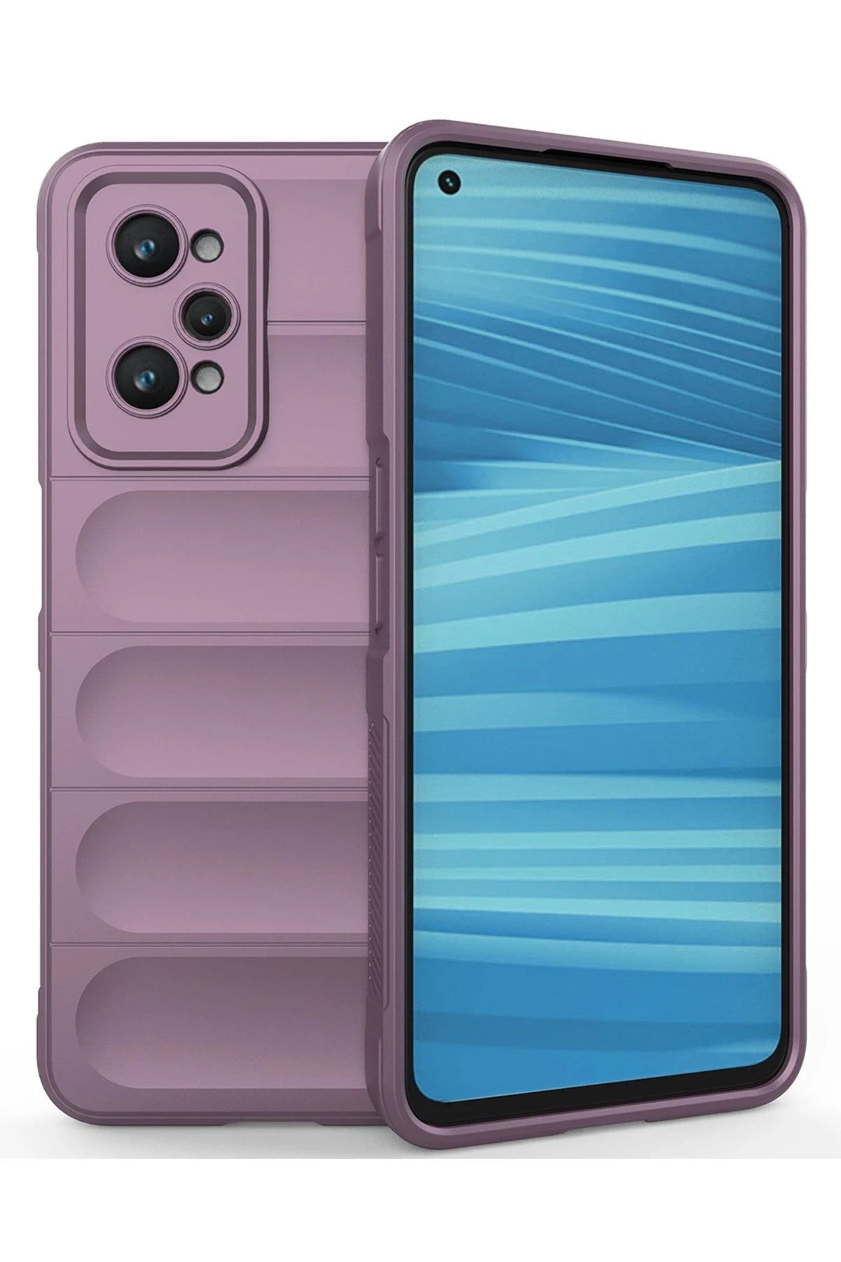 NewFace Realme GT2 5G Kılıf Optimum Silikon - Mor LZWDR
