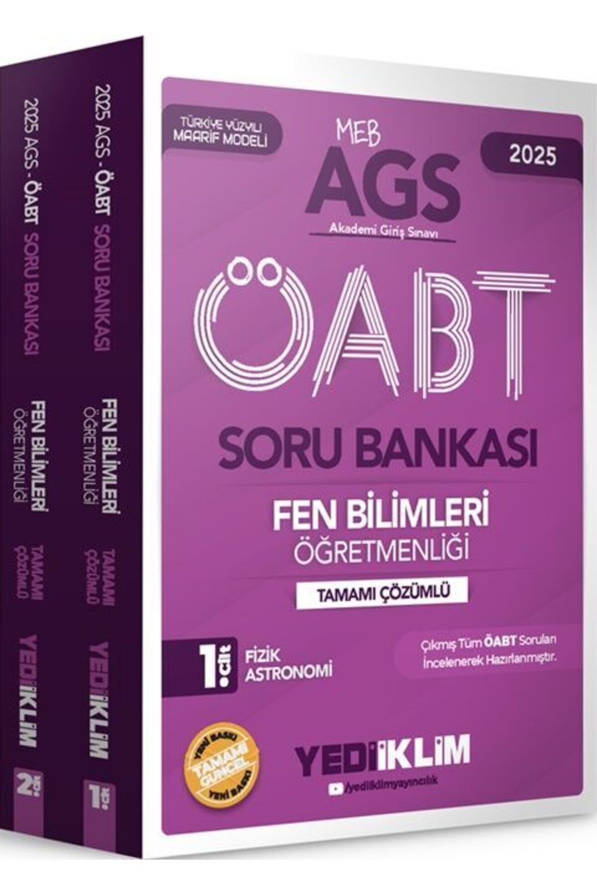 Yediiklim Yayınları Yediiklim Yayınları 2025 MEBS AGS ÖABT Fen Bilimleri Öğretmenliği Tamamı Çözümlü Soru Bankası