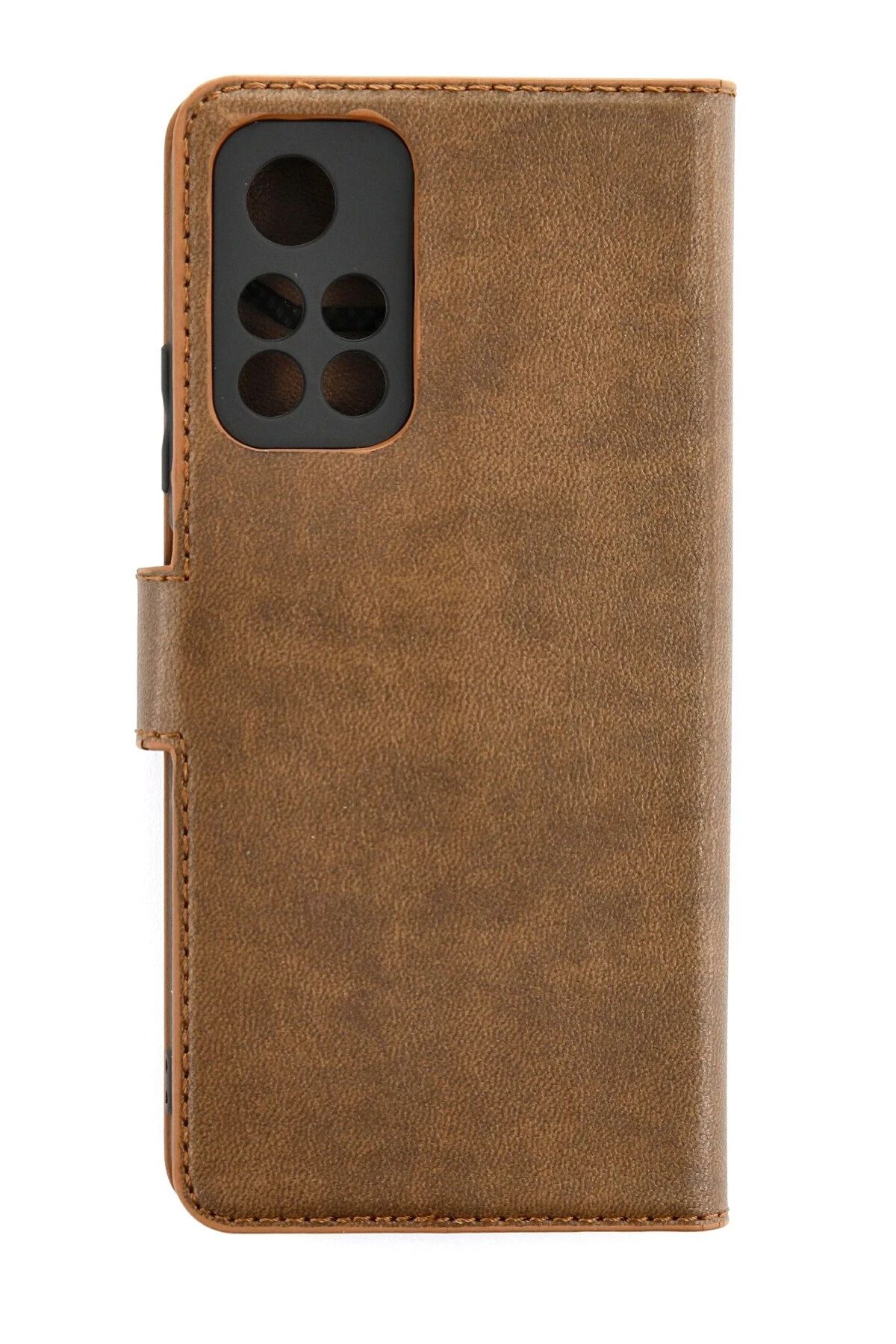 NewFace Xiaomi Redmi Note 11T Kılıf Trend S Plus Kapaklı Kılıf - Taba HNZRN