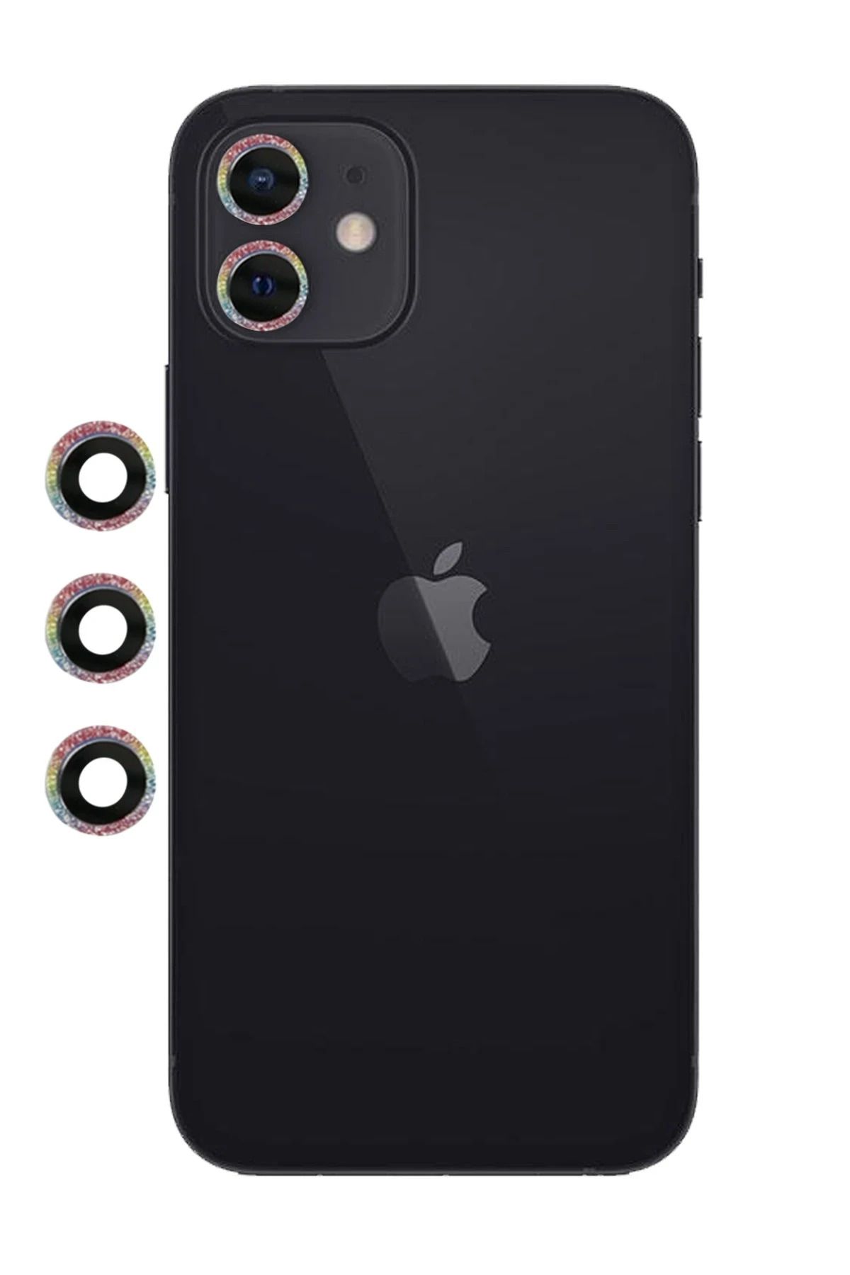 NewFace iPhone 12 Shine Kamera Lens - Rainbow ALMLA