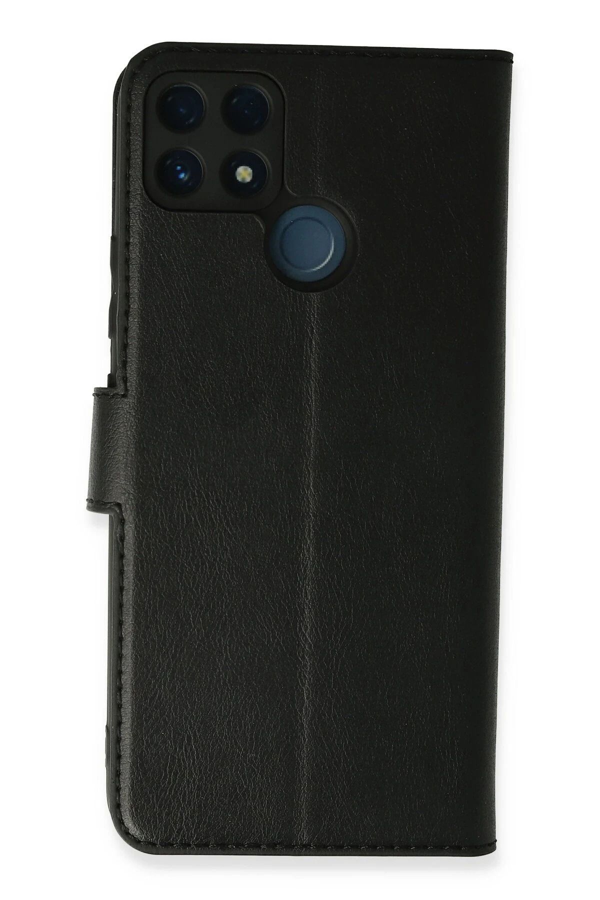 NewFace Realme C25 Kılıf Trend S Plus Kapaklı Kılıf - Siyah HNZRN