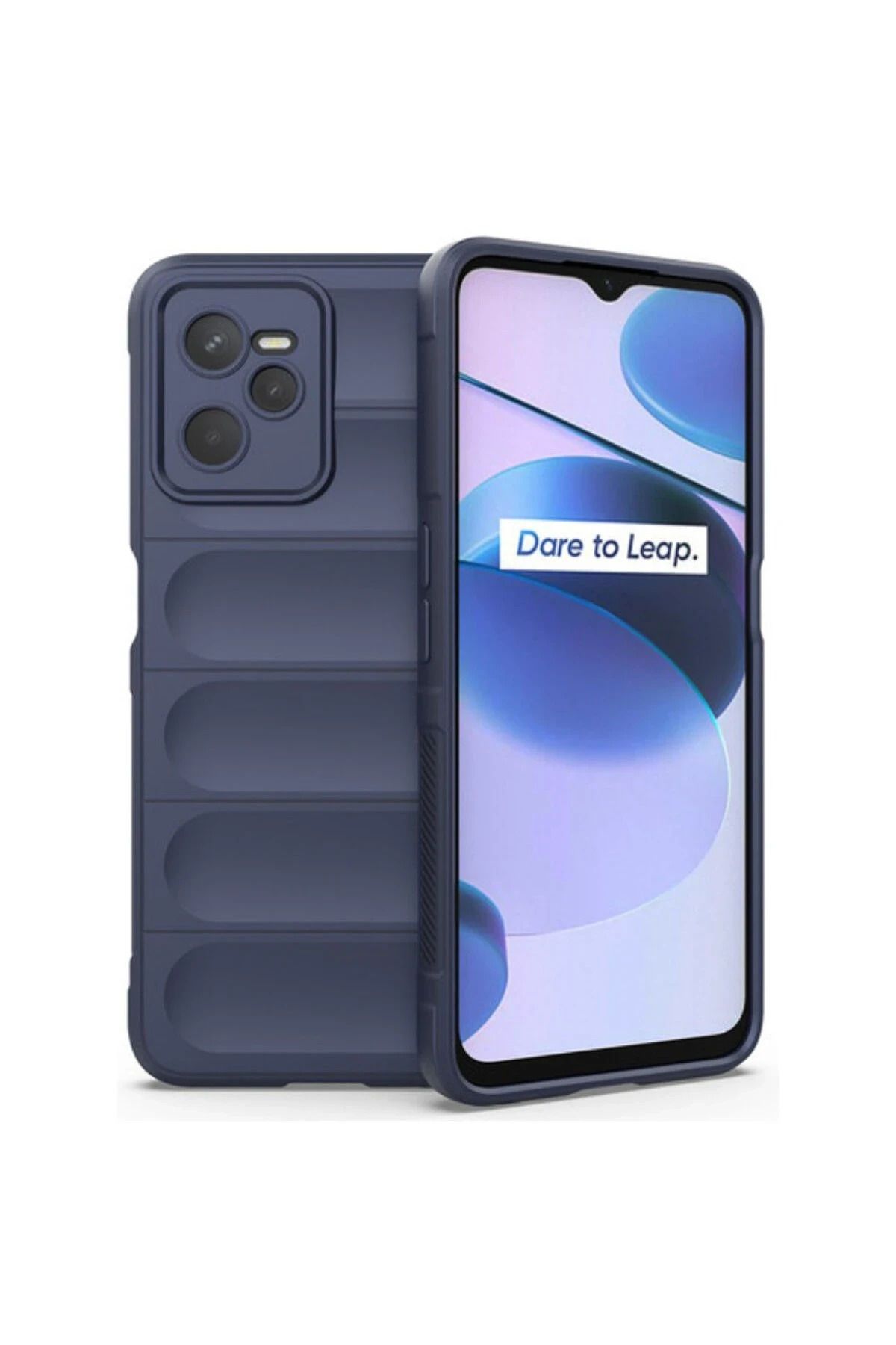 NewFace Realme C35 Kılıf Optimum Silikon - Lacivert LZWDR
