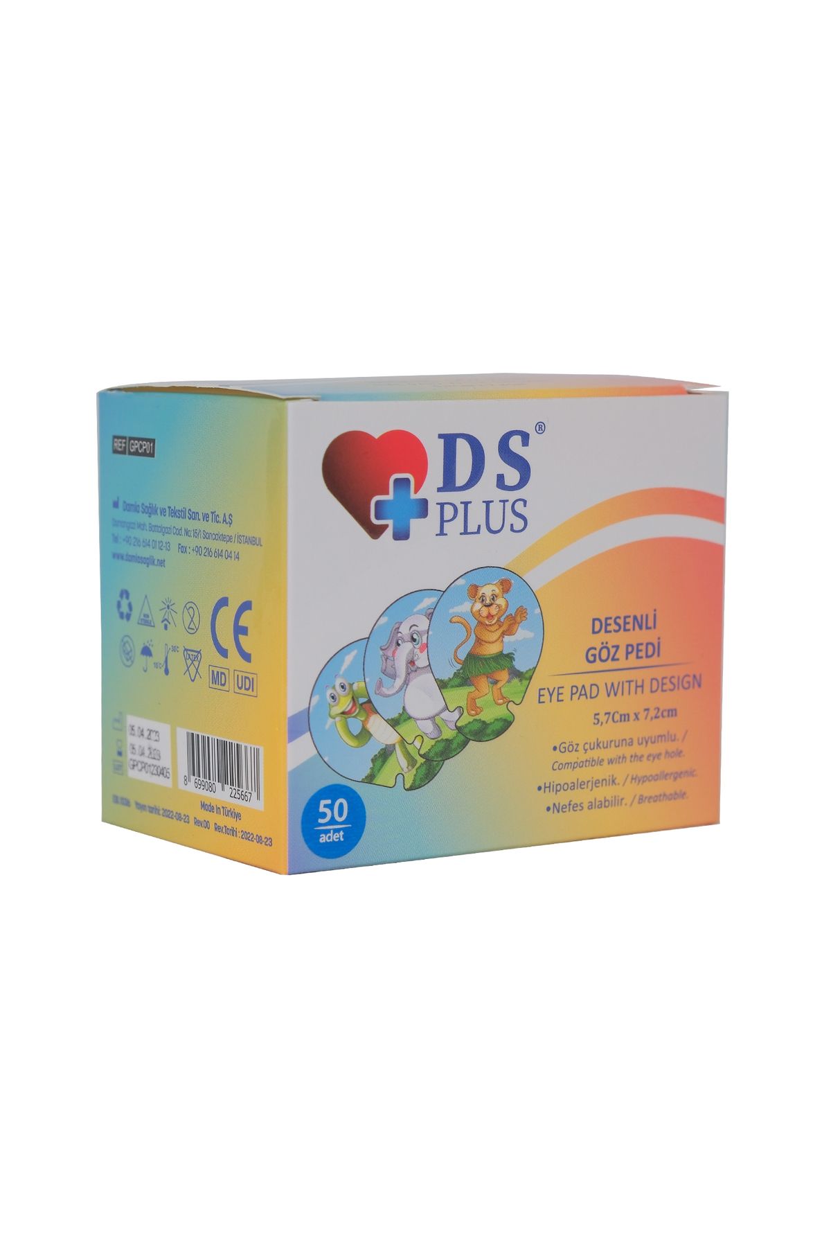 DS PLUS Cocuk Goz Pedi Unisex 50Li Dsplus