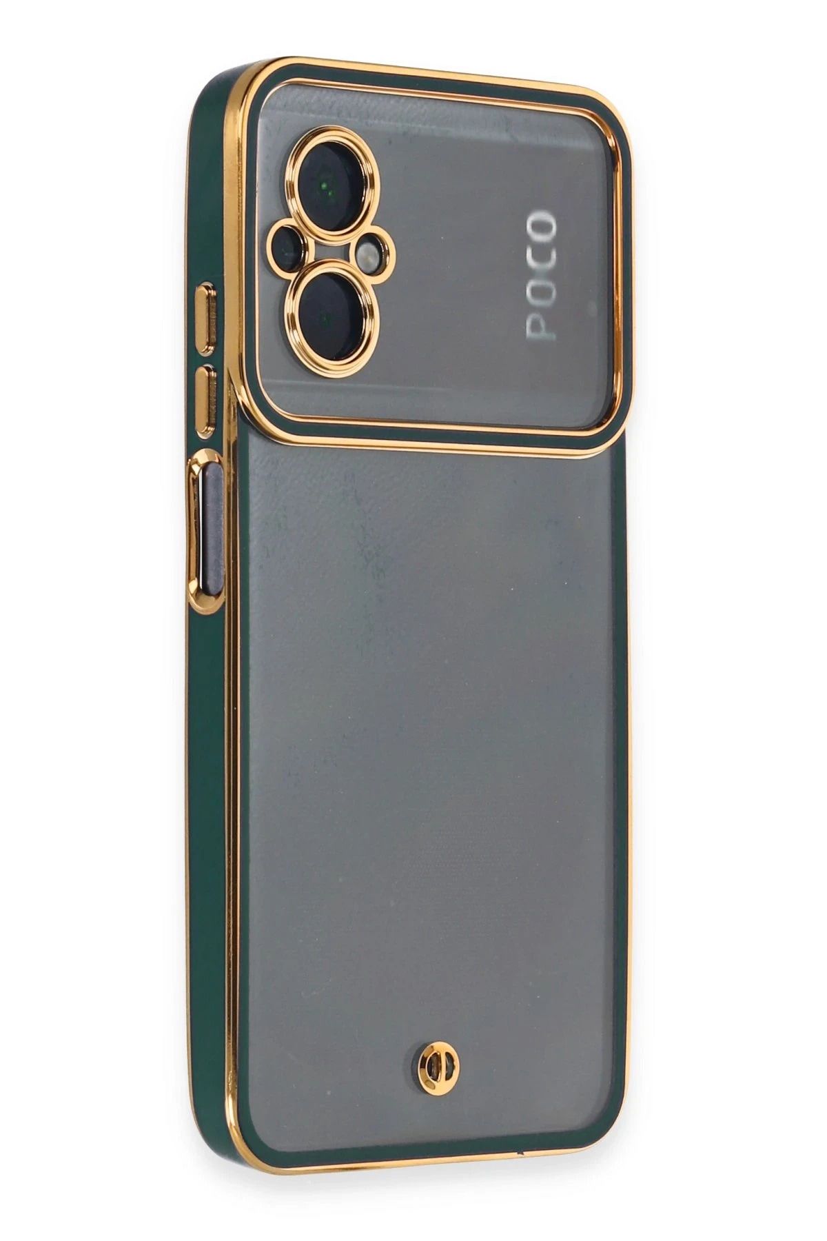 NewFace Xiaomi Poco M5 Kılıf Liva Lens Silikon - Yeşil NRMSA