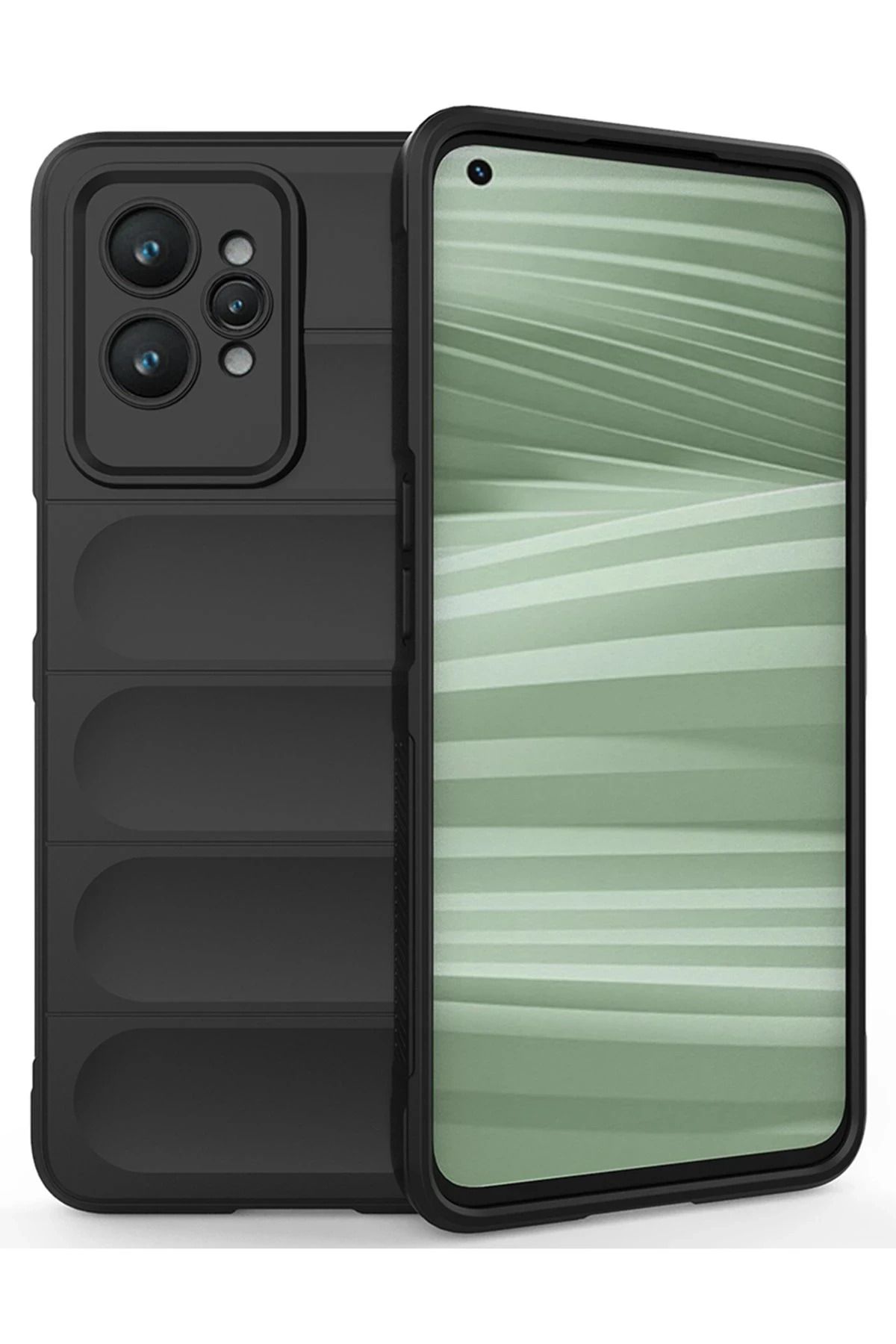 NewFace Realme GT2 Pro 5G Kılıf Optimum Silikon - Siyah YNSMR