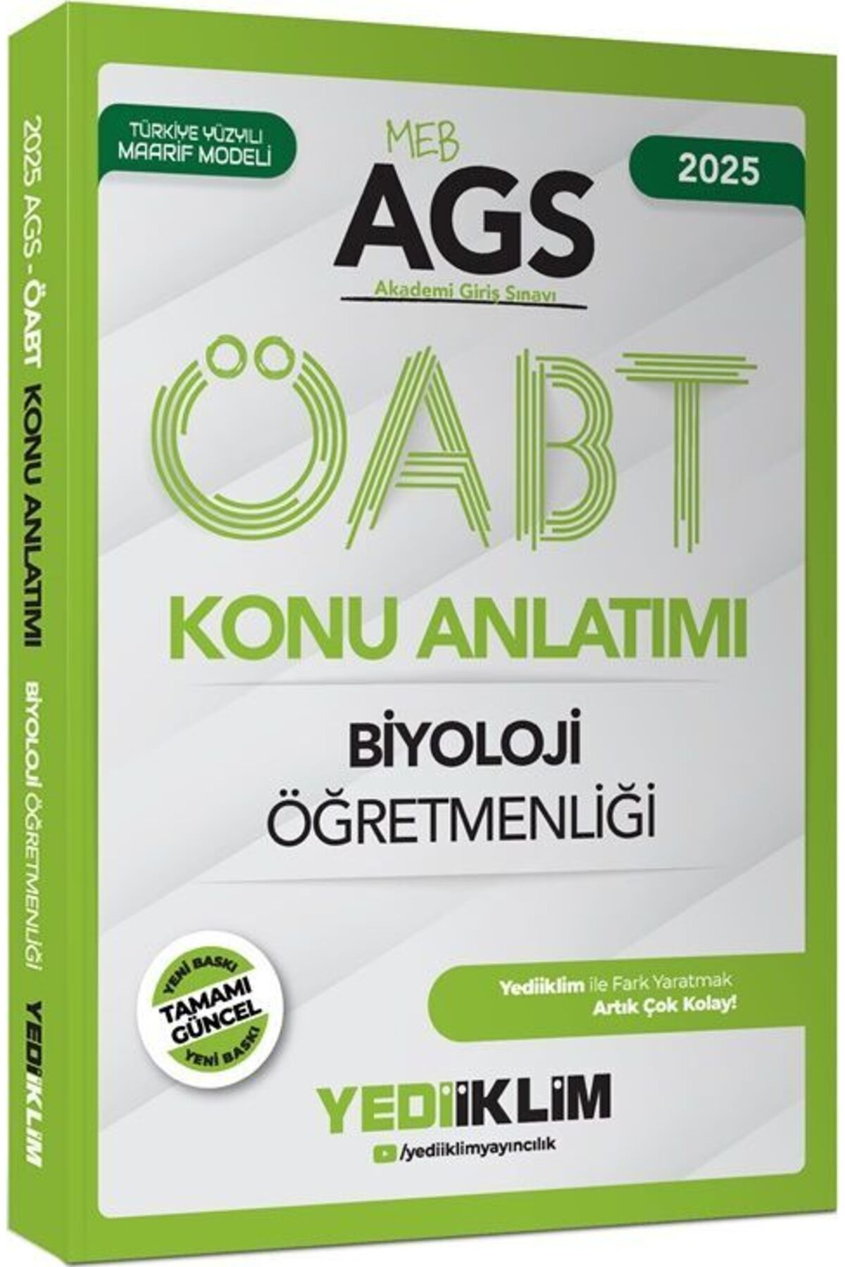 Yediiklim Yayınları Yediiklim Yayınları 2025 MEB AGS ÖABT Biyoloji Öğretmenliği Konu Anlatımı