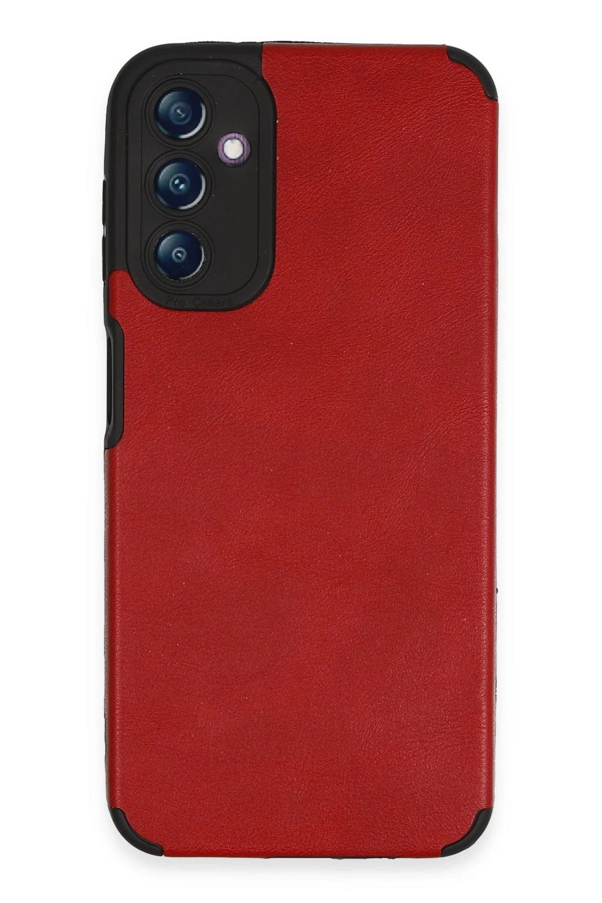 NewFace Samsung Galaxy A14 4G Kılıf Loop Deri Silikon - Kırmızı HNZRN