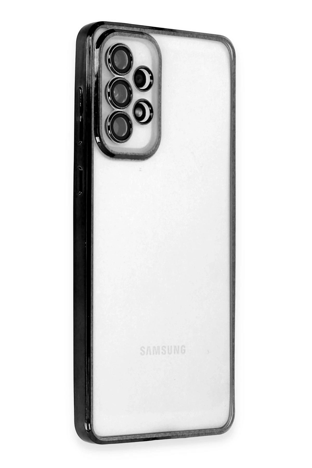 NewFace Samsung Galaxy A73 5G Kılıf Lensli Silikon - Siyah JOJUA