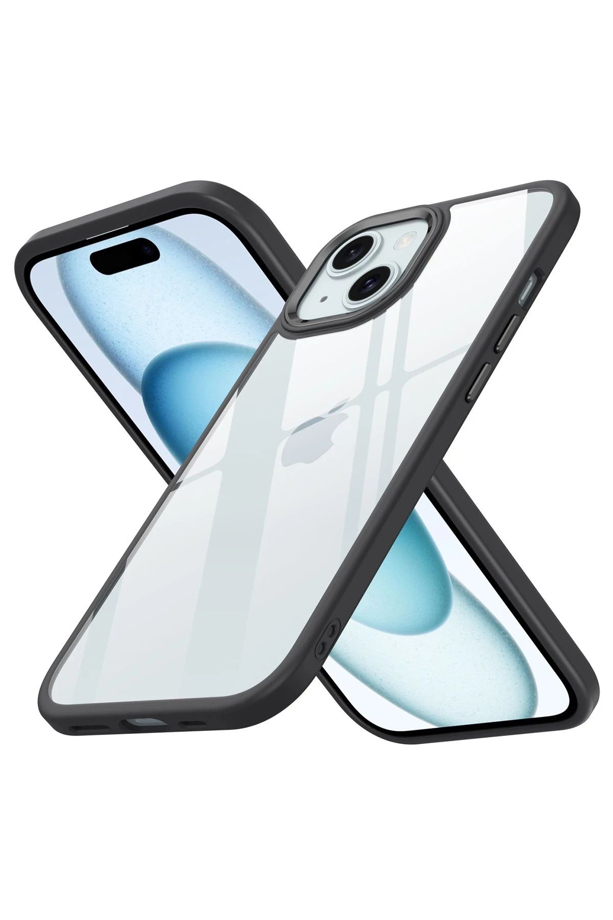 NewFace iPhone 15 Kılıf Power Silikon - Siyah HNZRN