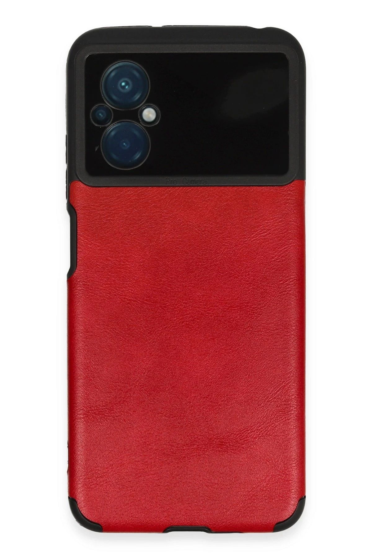 NewFace Xiaomi Poco M5 Kılıf Loop Deri Silikon - Kırmızı JOJUA