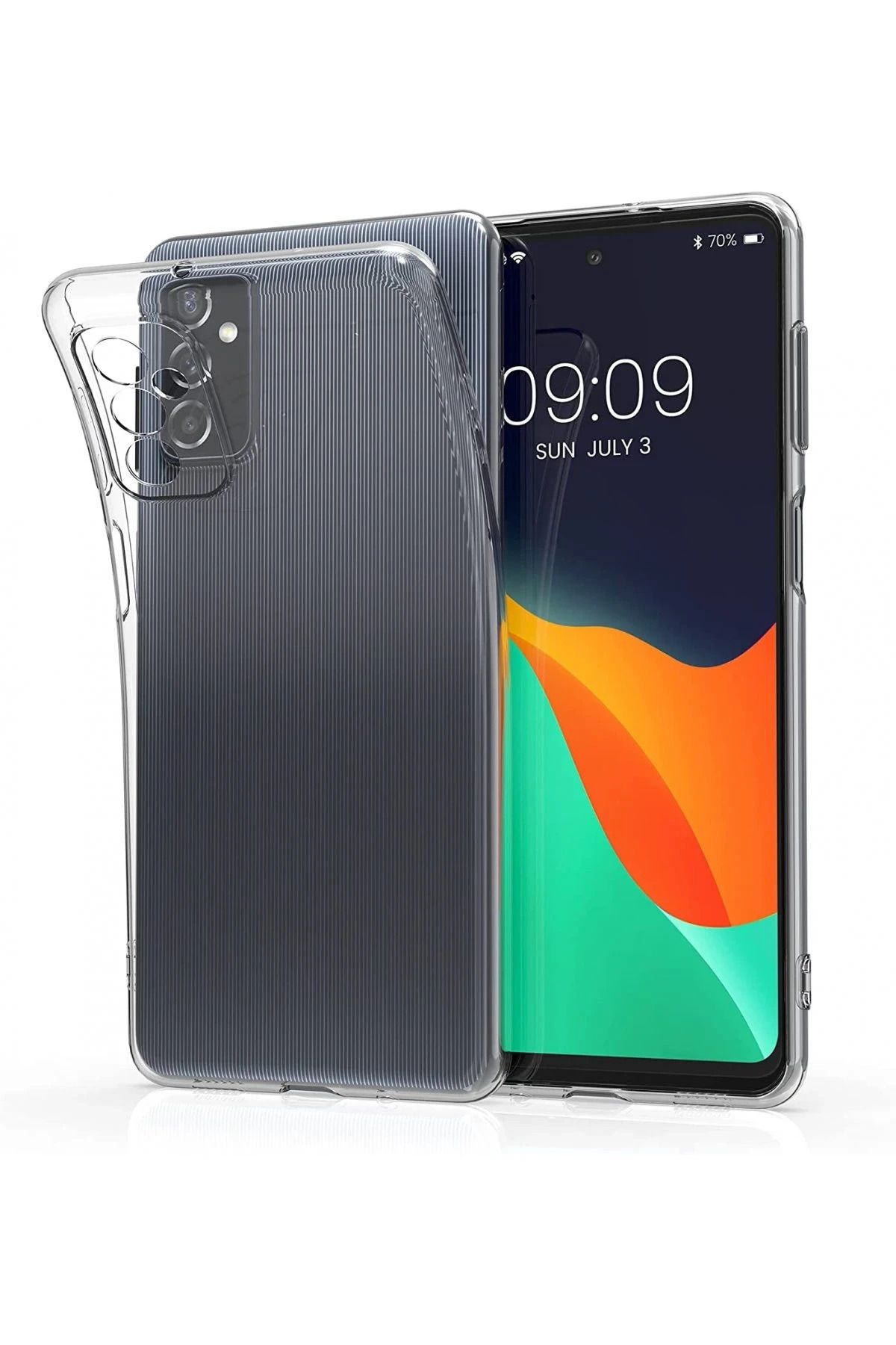 NewFace Samsung Galaxy M52 5G Kılıf Lüx Şeffaf Silikon INSLM