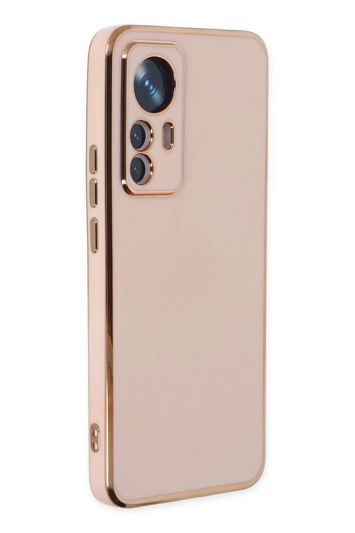 NewFace Xiaomi Mi 12T Pro Kılıf Volet Silikon - Pembe NRMSA