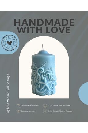 Candle Okyanusun Kalbi Okyanus Esintisi Kokulu Dekoratif Mum Mum & Kandil