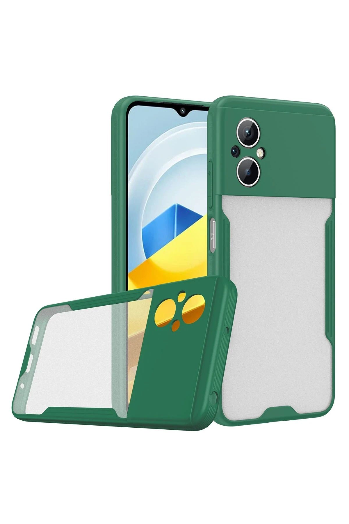NewFace Xiaomi Poco M5 Kılıf Platin Silikon - Yeşil NRMSA
