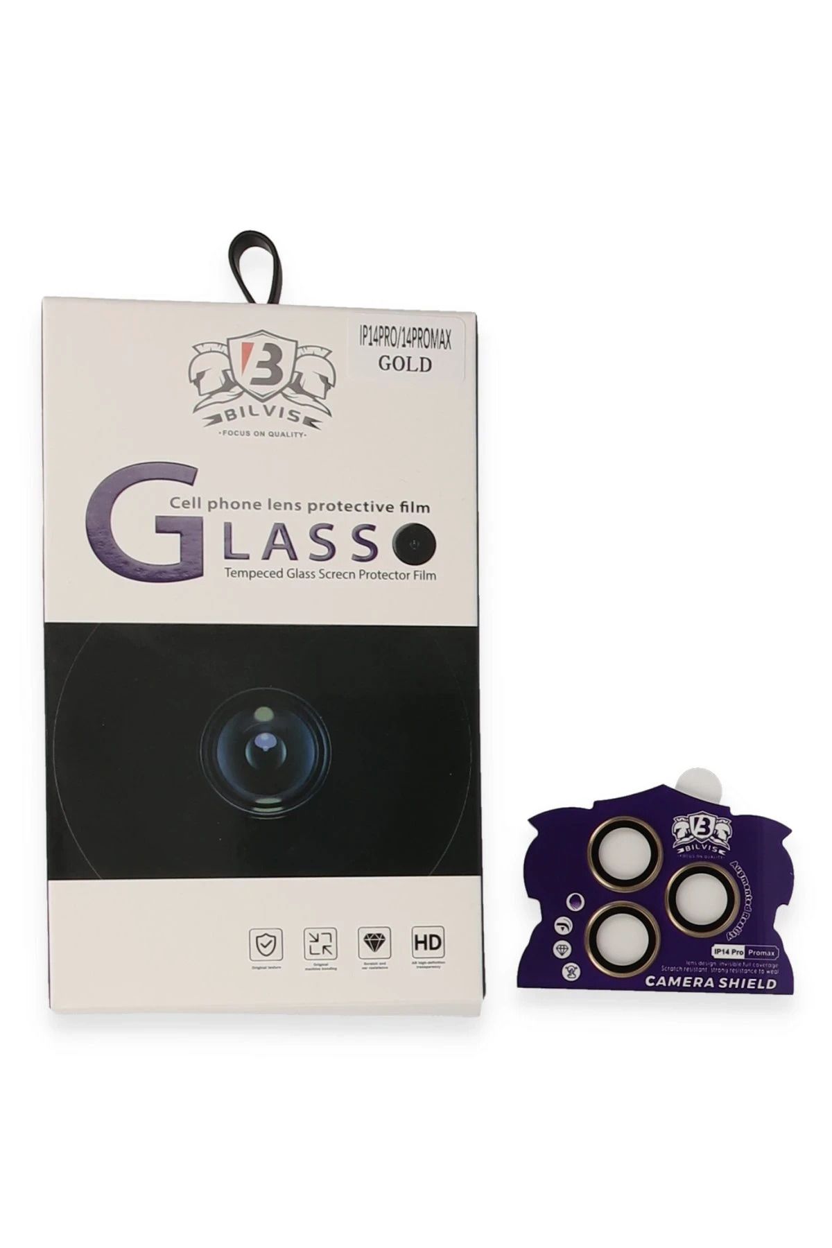 NewFace iPhone 14 Pro Max Bilvis Titan Kamera Lens - Gold DRSTR