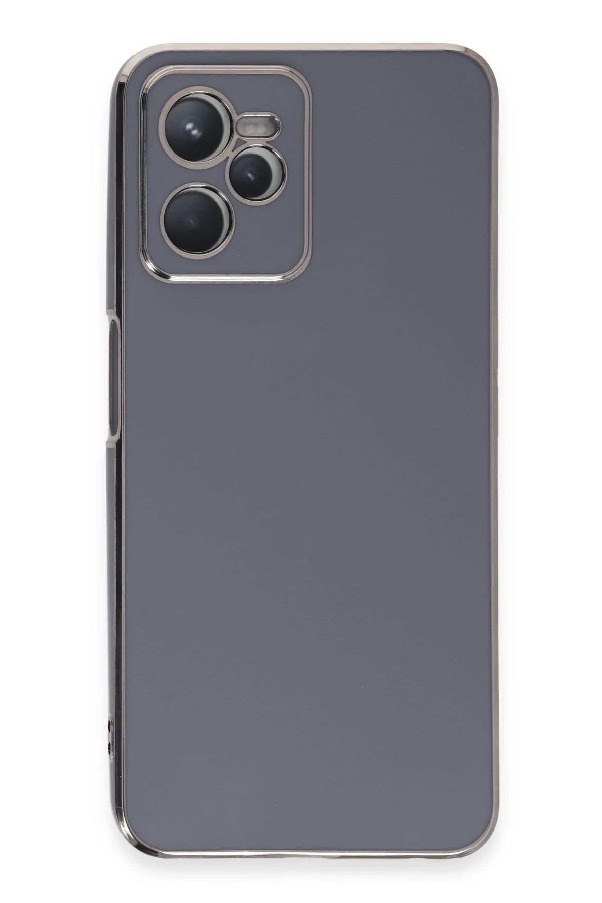 NewFace Realme C35 Kılıf Volet Silikon - Mavi LZWDR