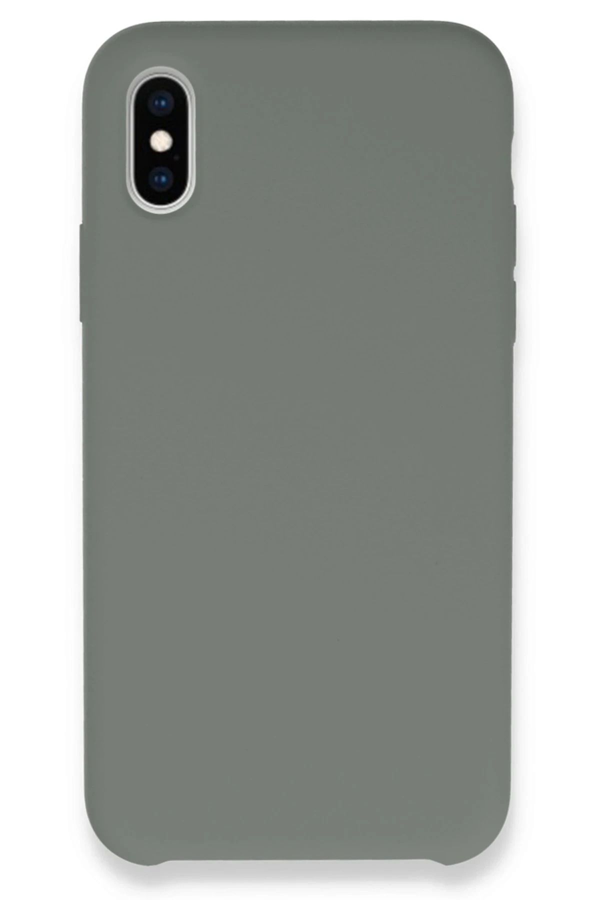 NewFace iPhone XS Max Kılıf Lansman Legant Silikon - Gri HNZRN