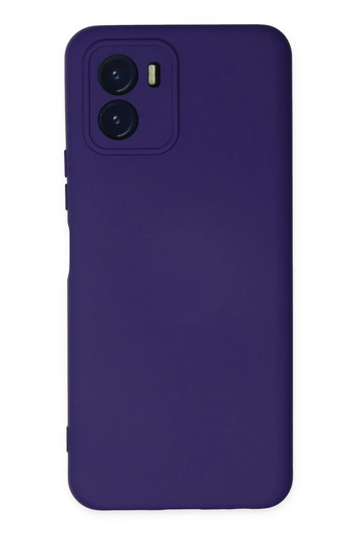NewFace Vivo Y15S Kılıf Nano içi Kadife Silikon - Mor JOJUA