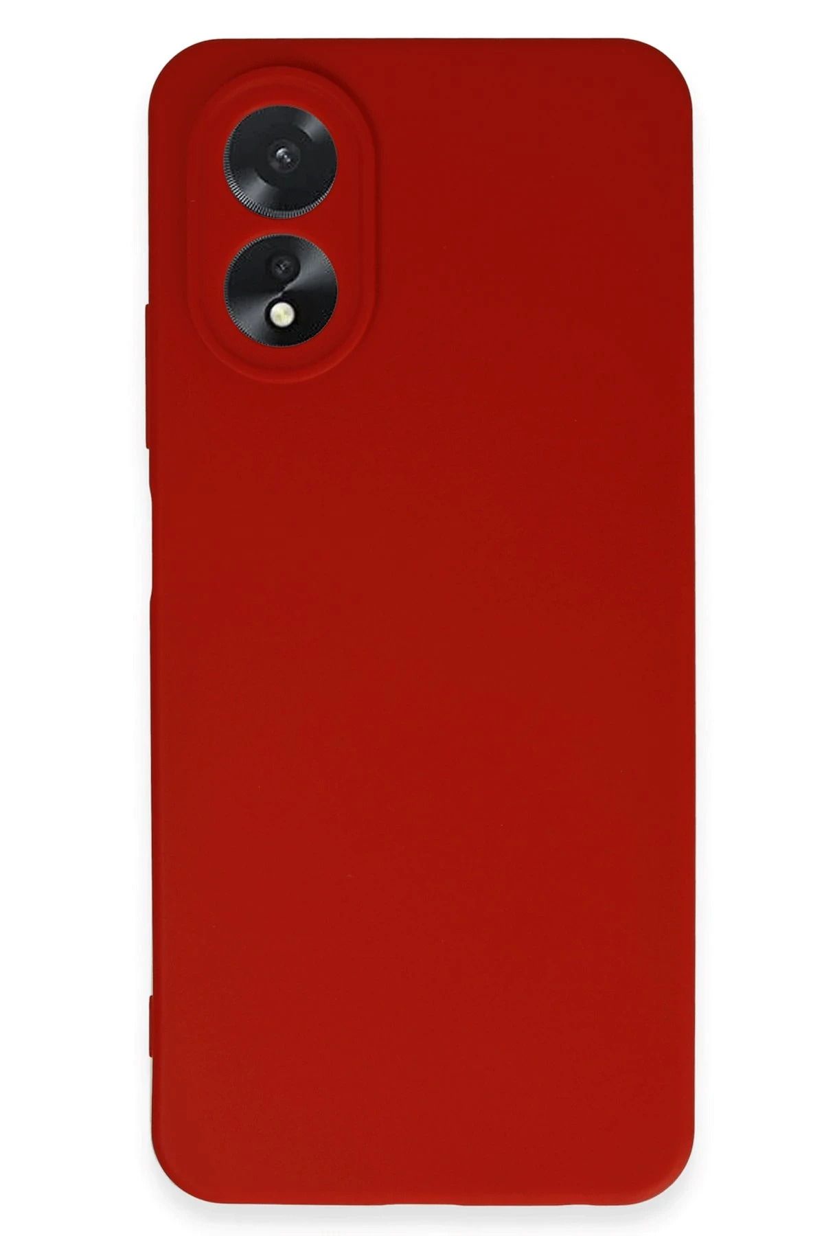 cepmoda Oppo A38 - Slim Silikon Kılıf/Kapak (Yerli/iNce/Esnek/Soft Yüzey) - KIRMIZI