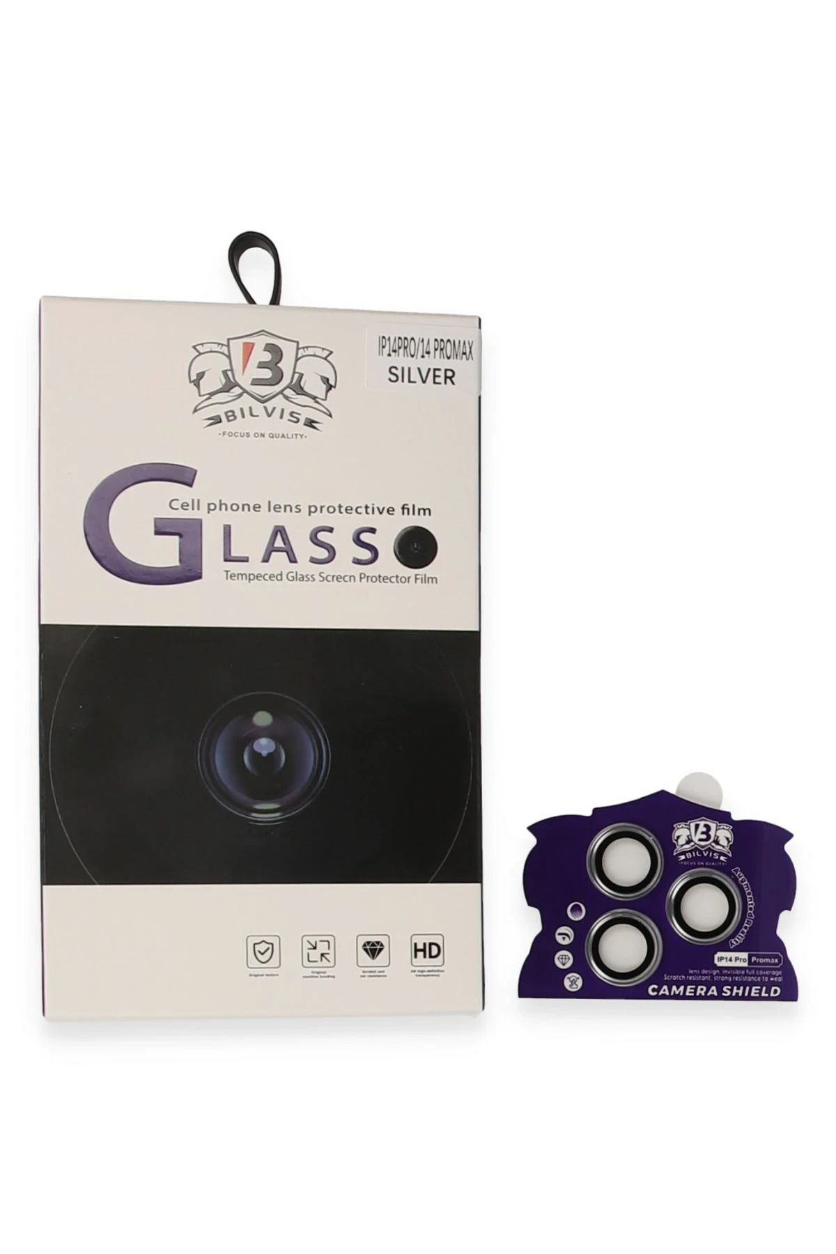 NewFace iPhone 14 Pro Max Bilvis Titan Kamera Lens - Gümüş DRSTR