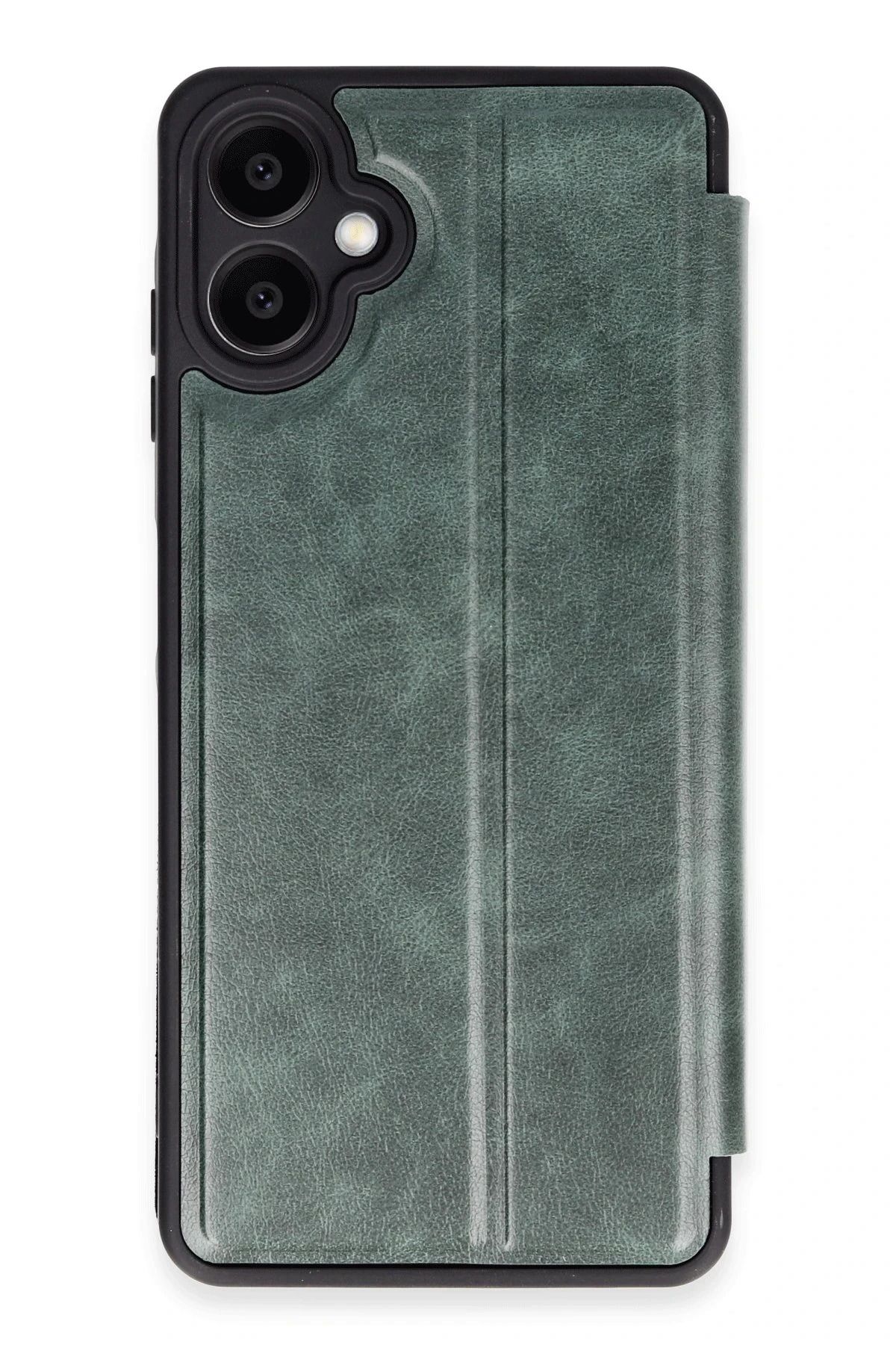 NewFace Samsung Galaxy A06 Kılıf Flip Cover - Koyu Yeşil HNZRN
