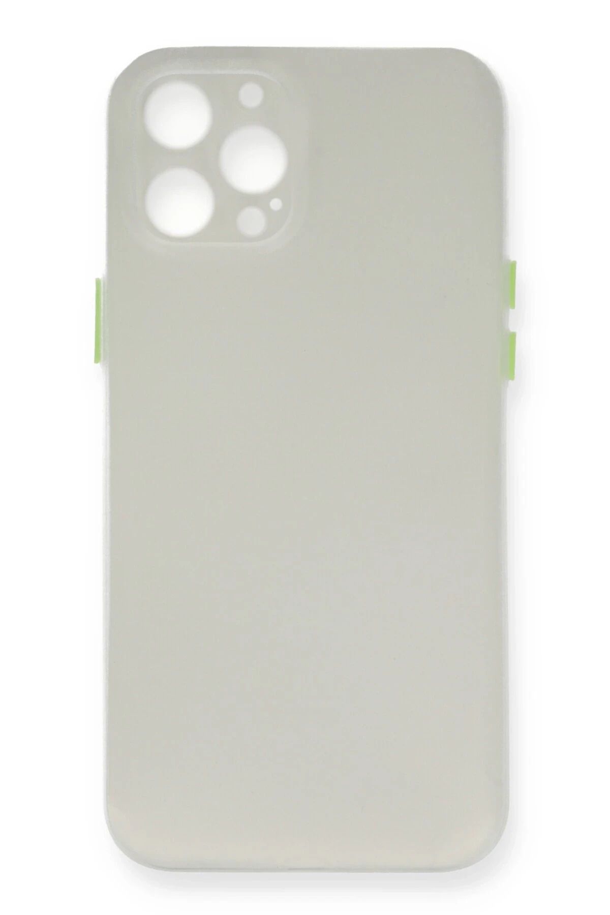 NewFace iPhone 12 Pro Kılıf PP Ultra İnce Kapak - Beyaz YNSMR