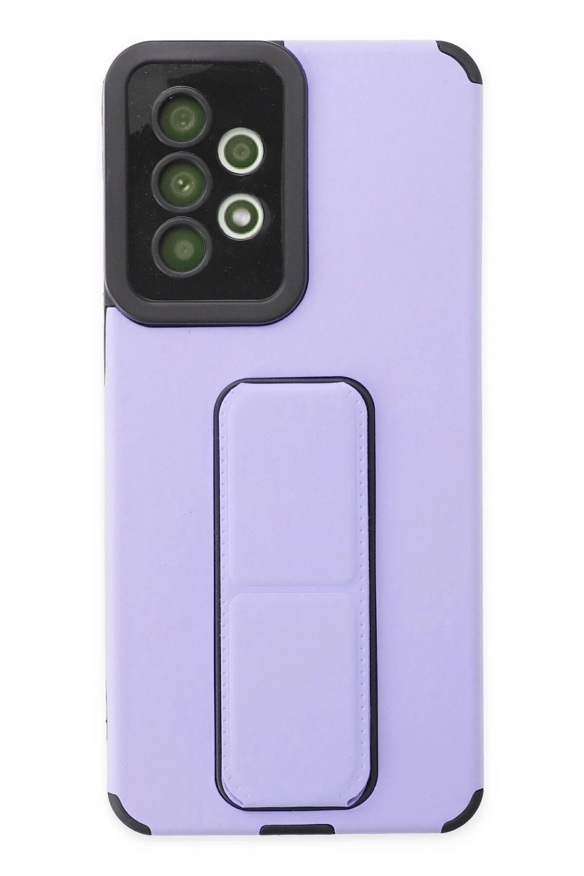 NewFace Samsung Galaxy A33 5G Kılıf Mega Standlı Silikon - Lila JOJUA