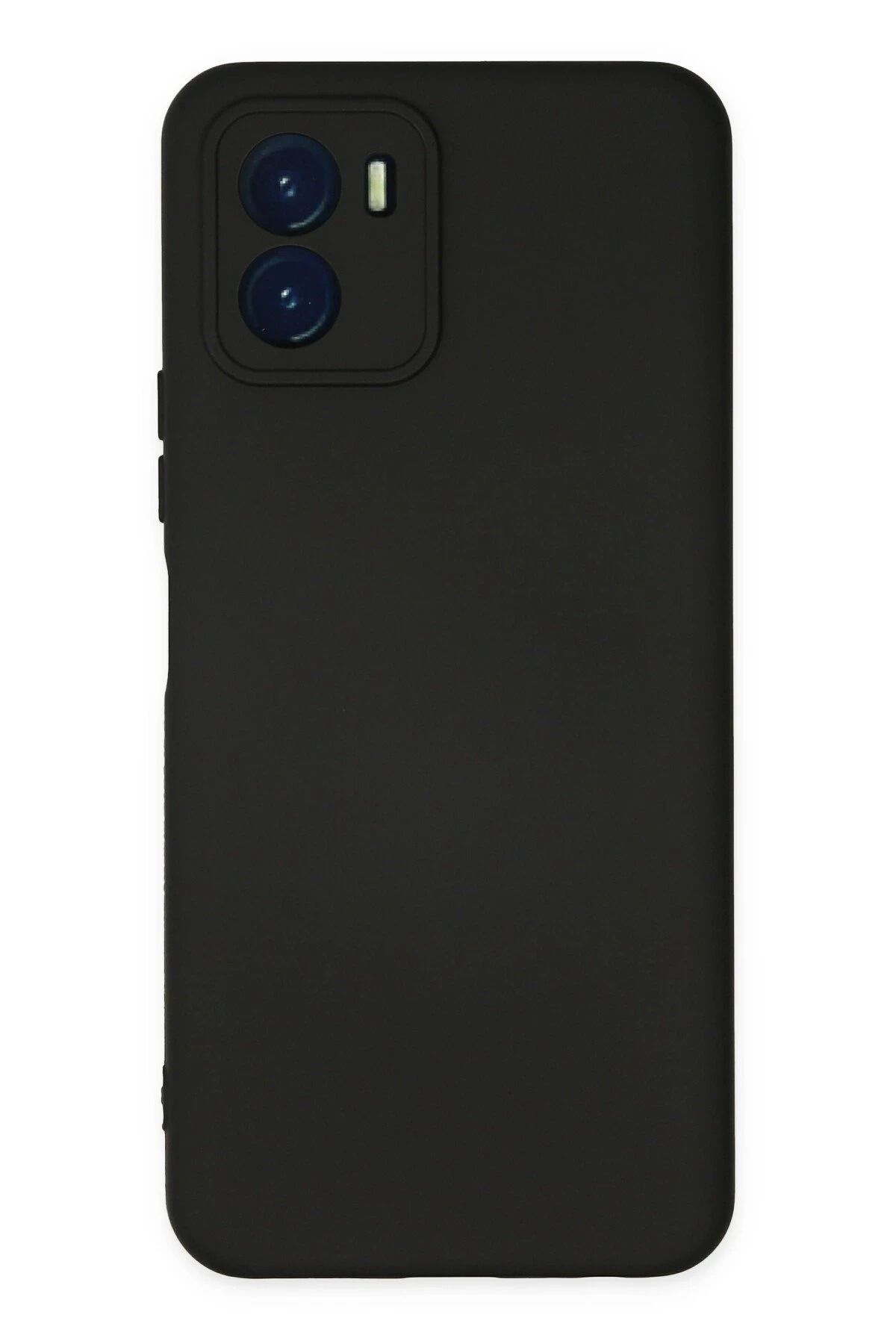 NewFace Vivo Y15S Kılıf Nano içi Kadife Silikon - Siyah HNZRN