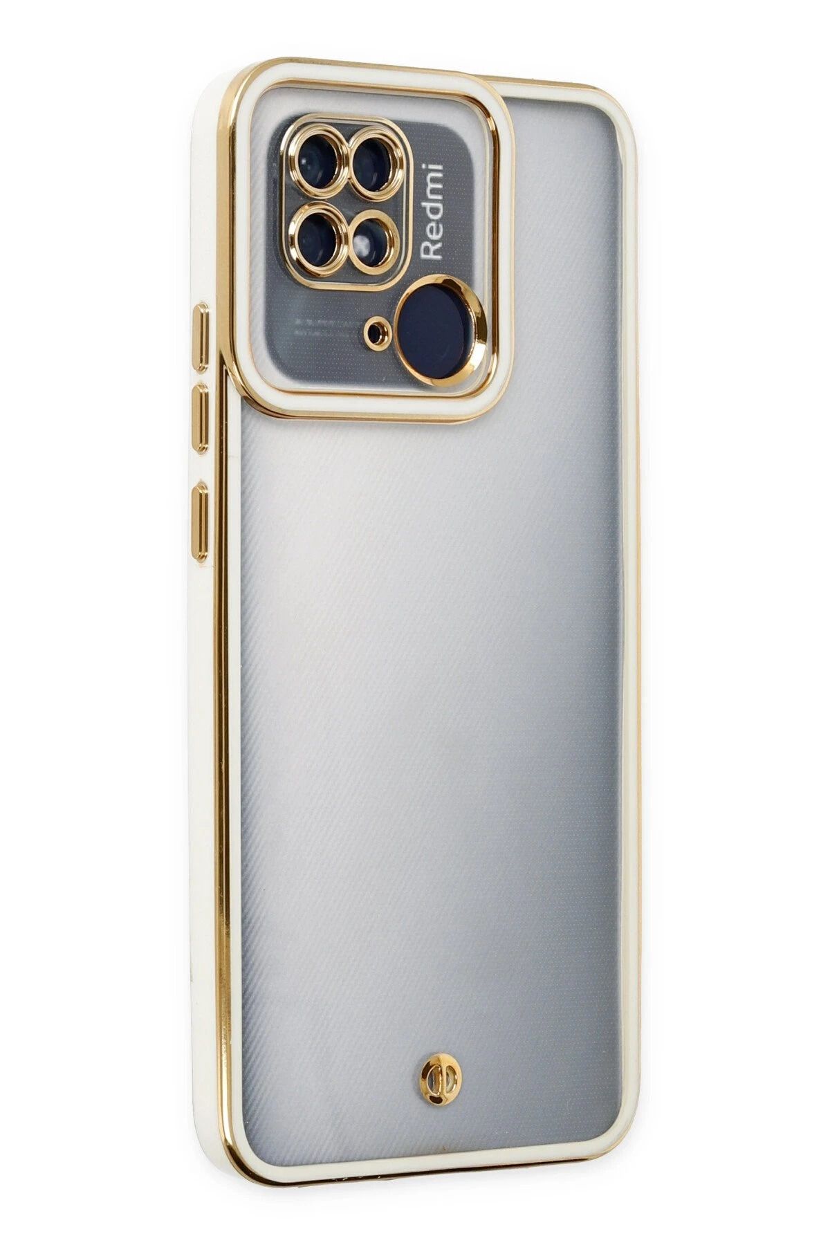 NewFace Xiaomi Redmi 10C Kılıf Liva Lens Silikon - Beyaz FERRG