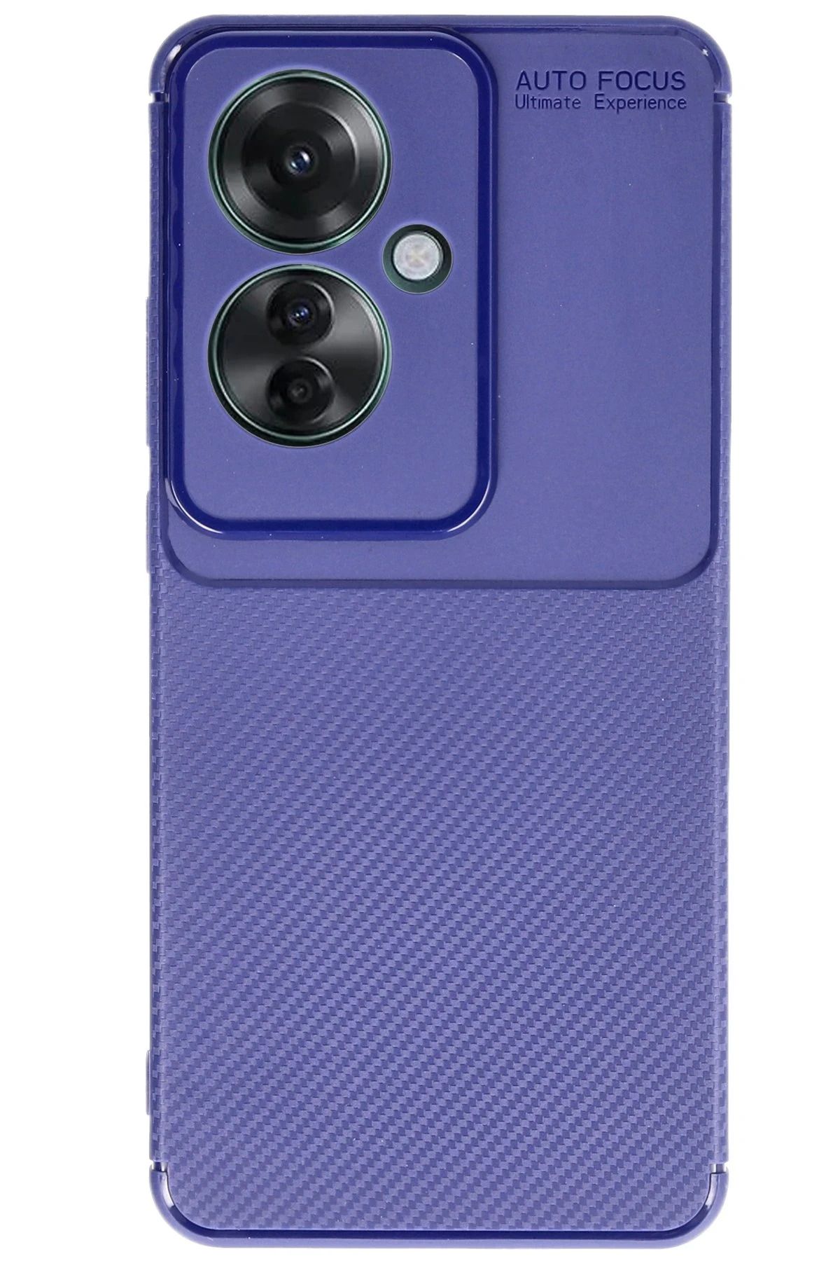 NewFace Reno 11F Kılıf Auto Focus Karbon Kapak - Lacivert JOJUA