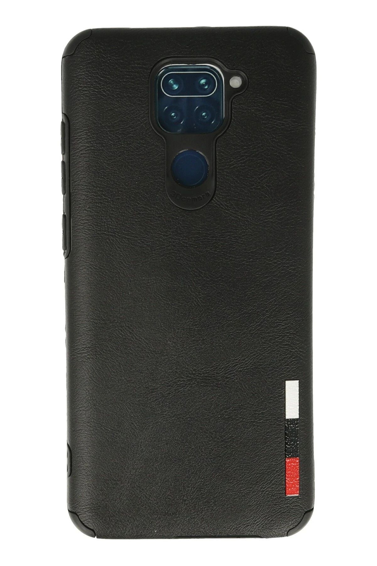 NewFace Xiaomi Redmi Note 9 Kılıf Loop Deri Silikon - Siyah JOJUA