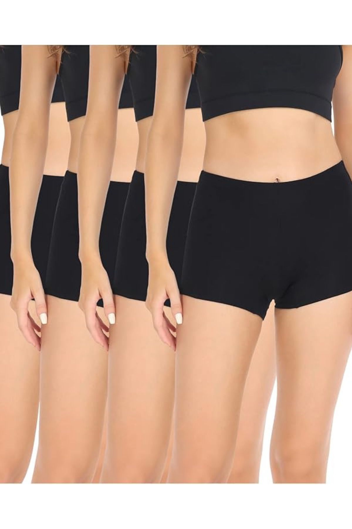 Stars Underwear Kadın Boxer 4'lü paket pamuklu toparlayıcı iç çamaşırı