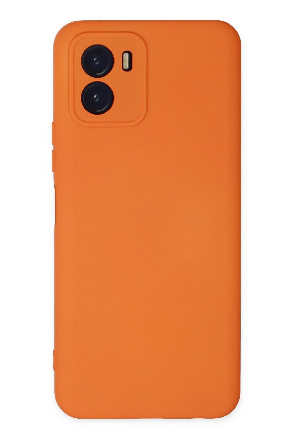 NewFace Vivo Y15S Kılıf Nano içi Kadife Silikon - Turuncu HNZRN