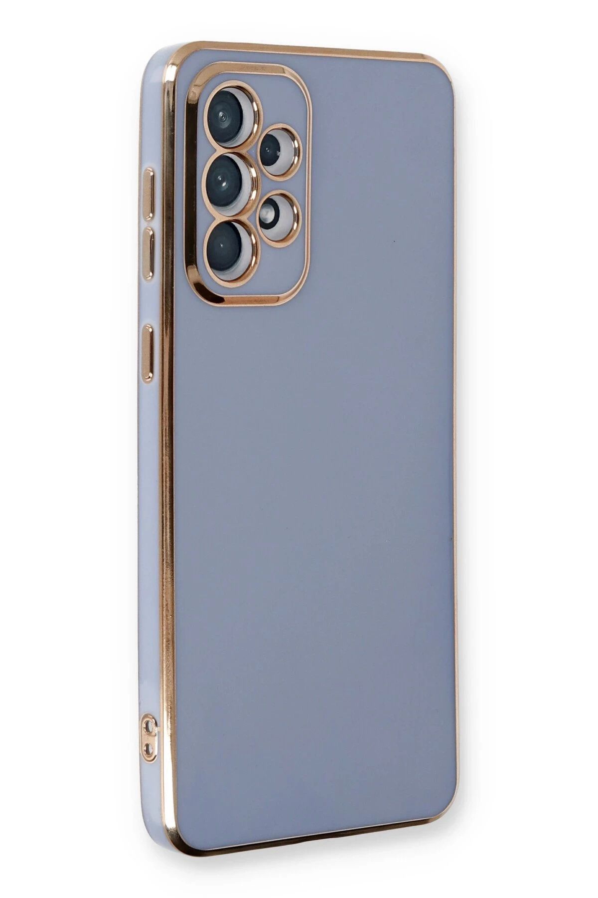 NewFace Samsung Galaxy A53 5G Kılıf Volet Silikon - Mavi JOJUA