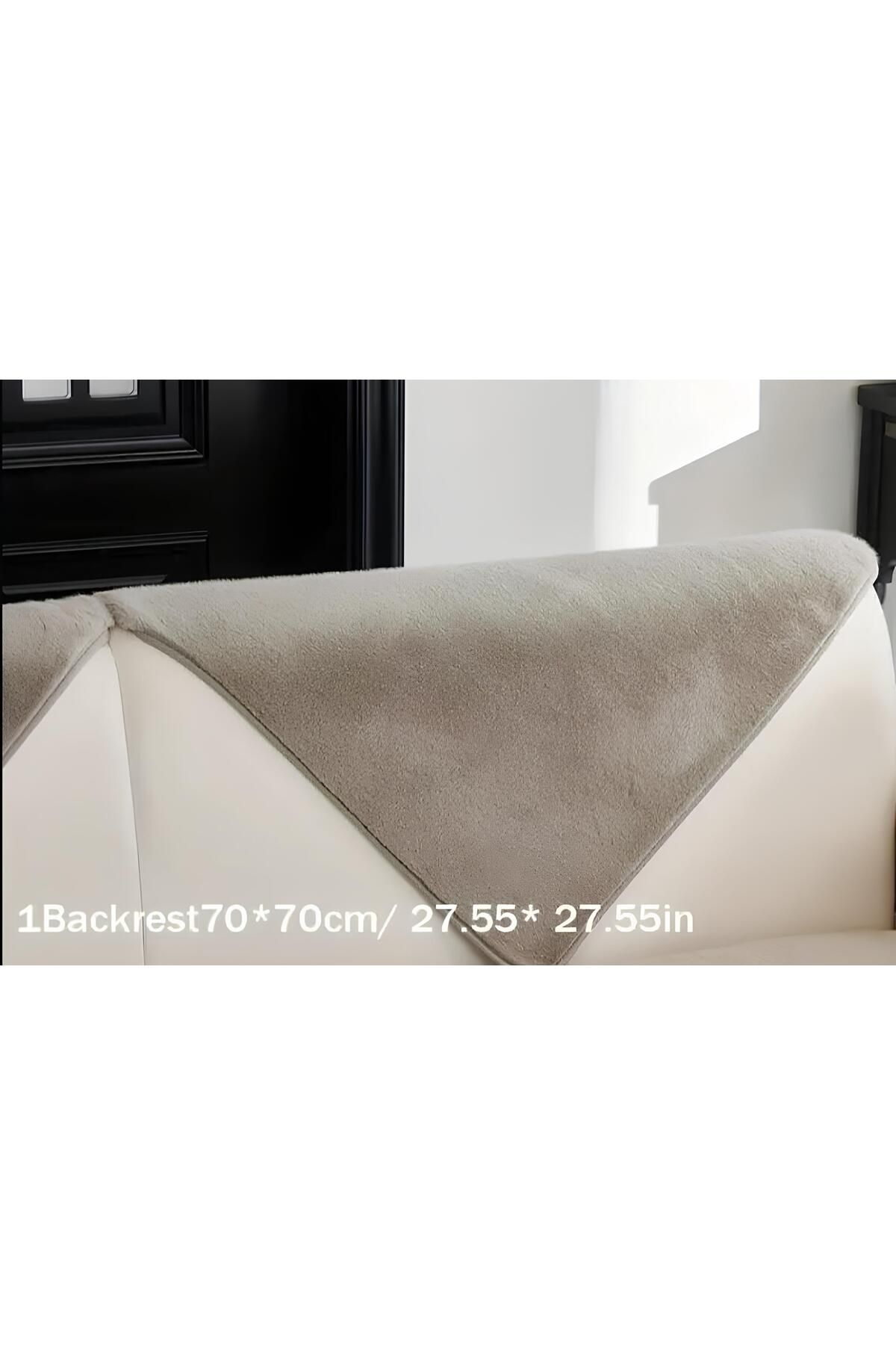 MER HOME Tavşan Rabbit Peluş Sırtlık ( 1adet ) 70x 70cm Ölçü (Ekru)