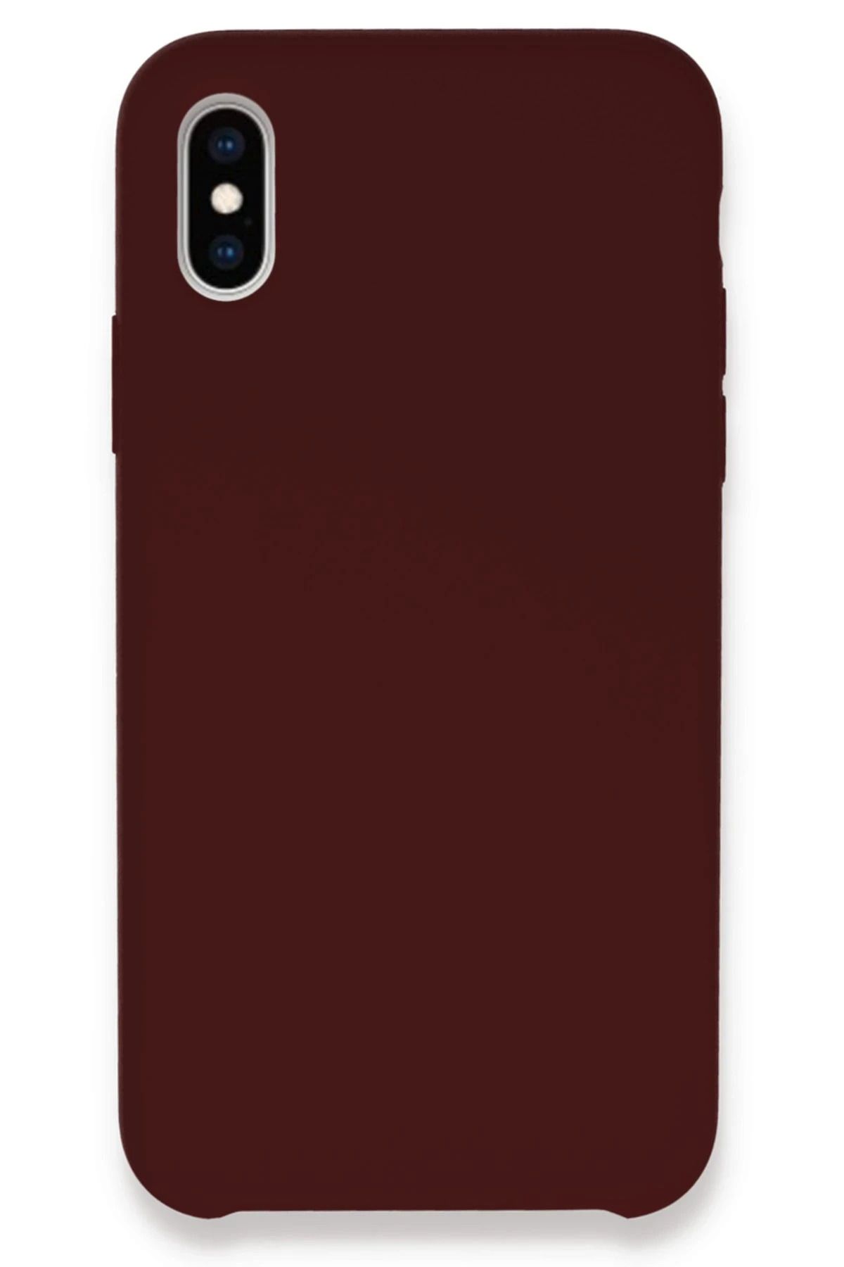 NewFace iPhone XS Max Kılıf Lansman Legant Silikon - Bordo YNSMR