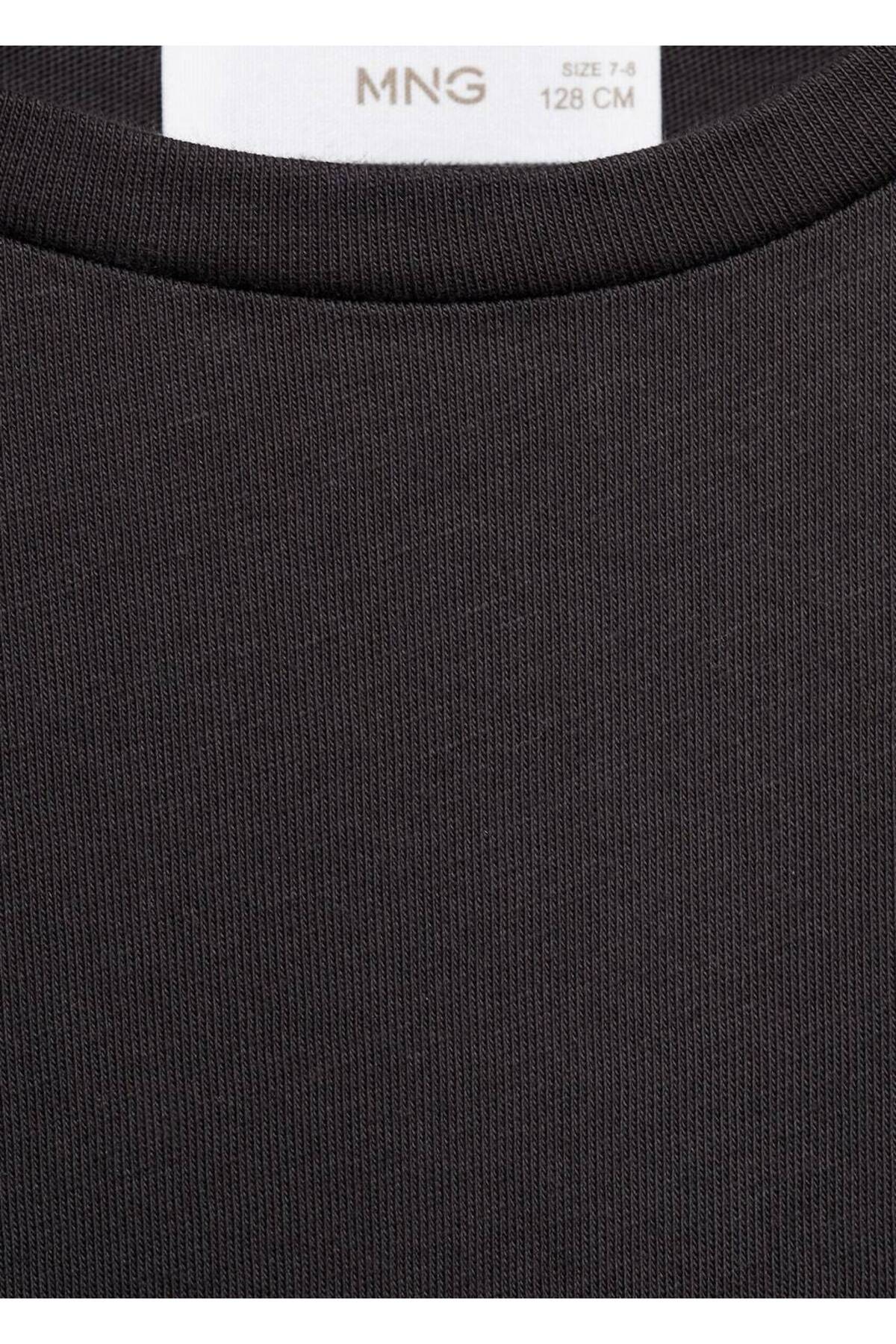 لباس مجلسی دخترانه مشکی منگوMANGO Kids | 87085945 اورجینال - تصویر 2